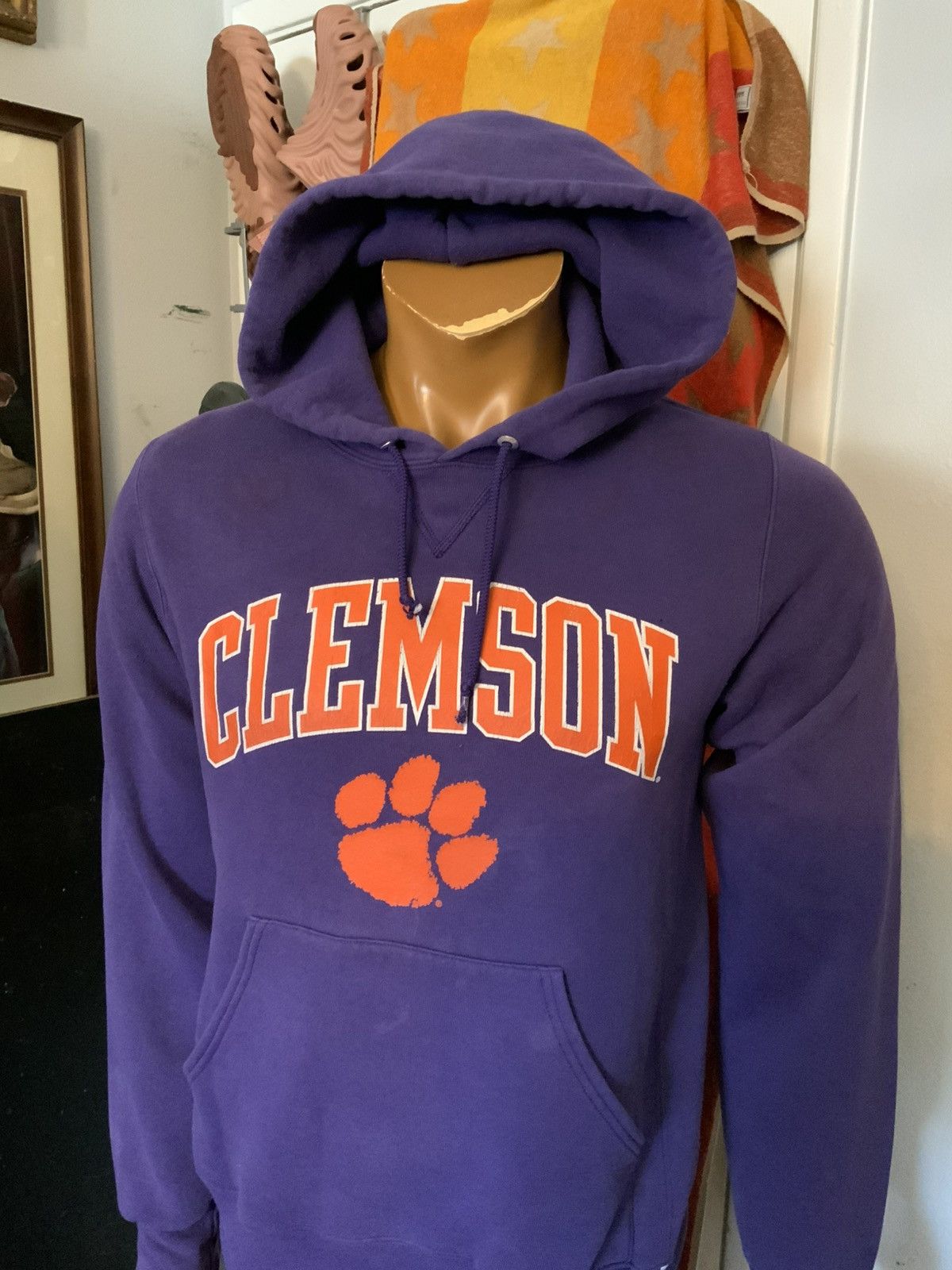 Russell Athletic × Vintage Russell Athletic Clemson University Tigers Pullover Hoodie Size US S / EU 44-46 / 1 - 14 Thumbnail