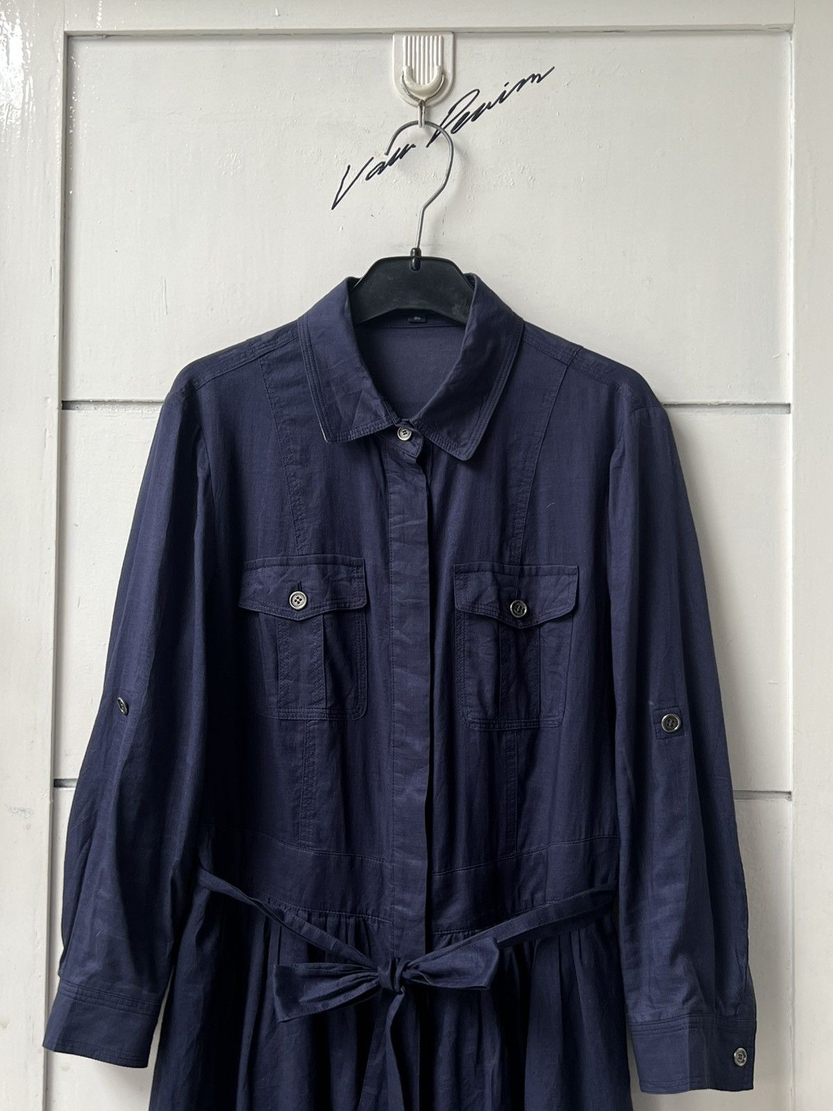 Burberry Burberry London Navy Shirt Dress Size XS / US 0-2 / IT 36-38 - 2 Thumbnail
