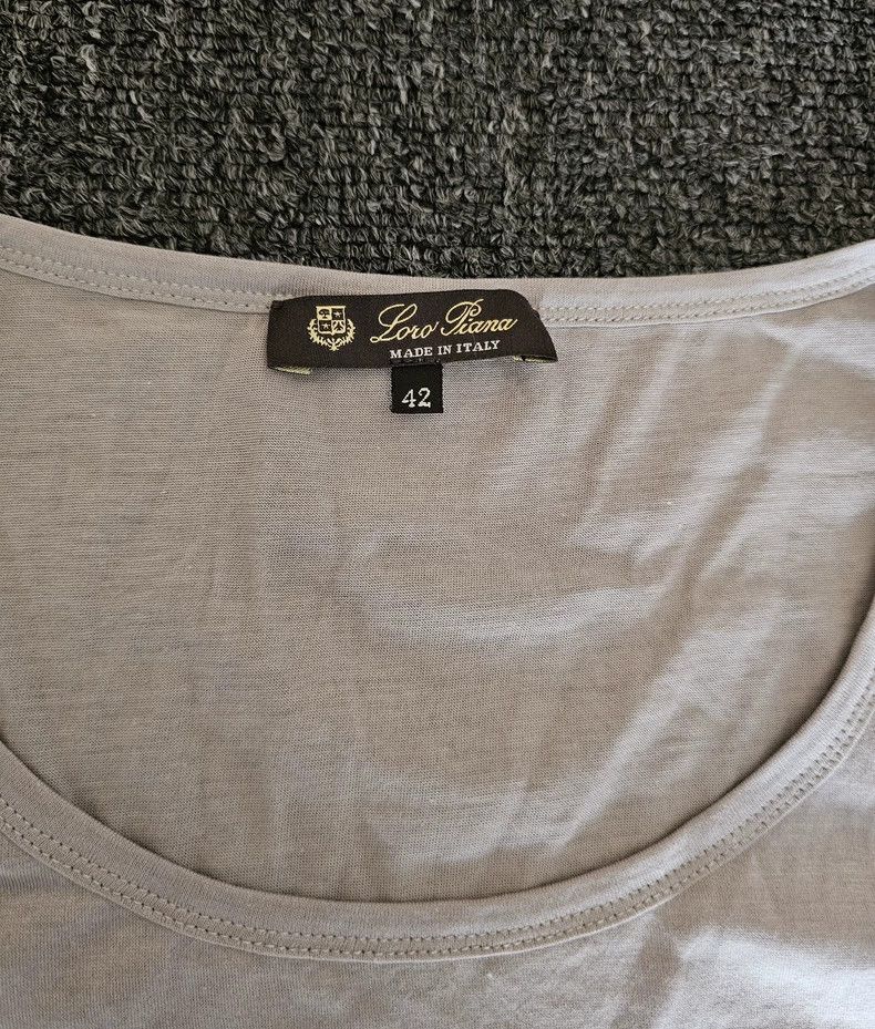 Loro Piana LORO PIANA Oatmeal short sleeves Size L / US 10 / IT 46 - 3 Thumbnail