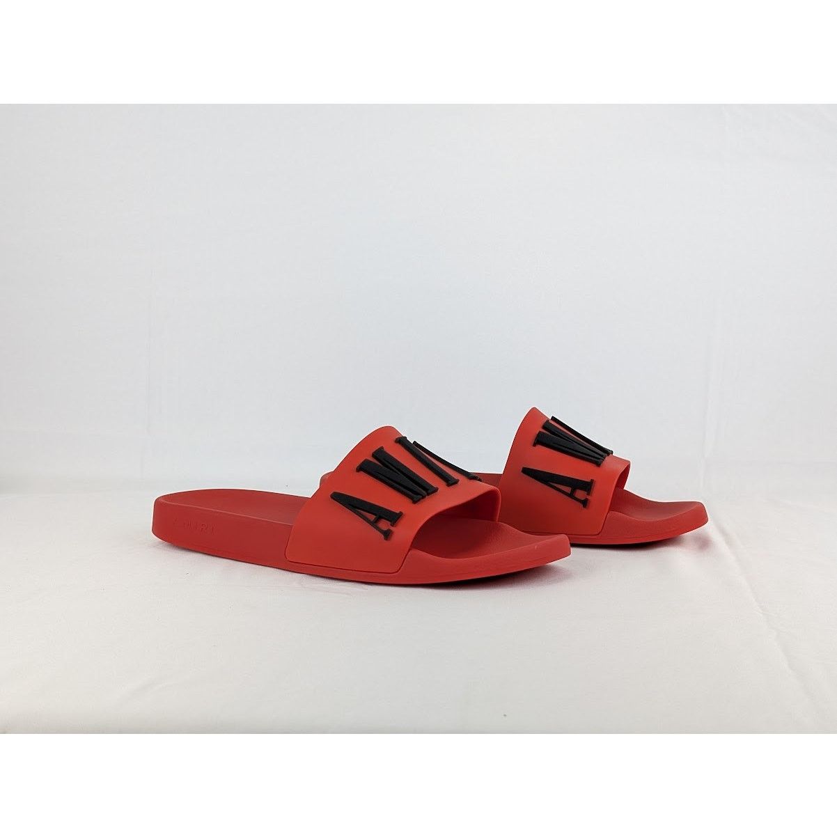 Amiri o1rshd1 Q:3 / Logo Pool Slide in Red/Black Size US 13 / EU 46 - 7 Thumbnail