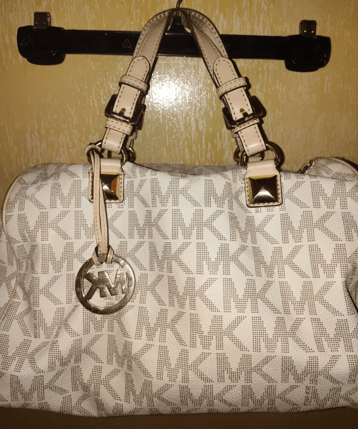 Michael Kors MICHAEL KORS GRAYSON SATCHEL - large vanilla logo bag Size ONE SIZE - 2 Thumbnail