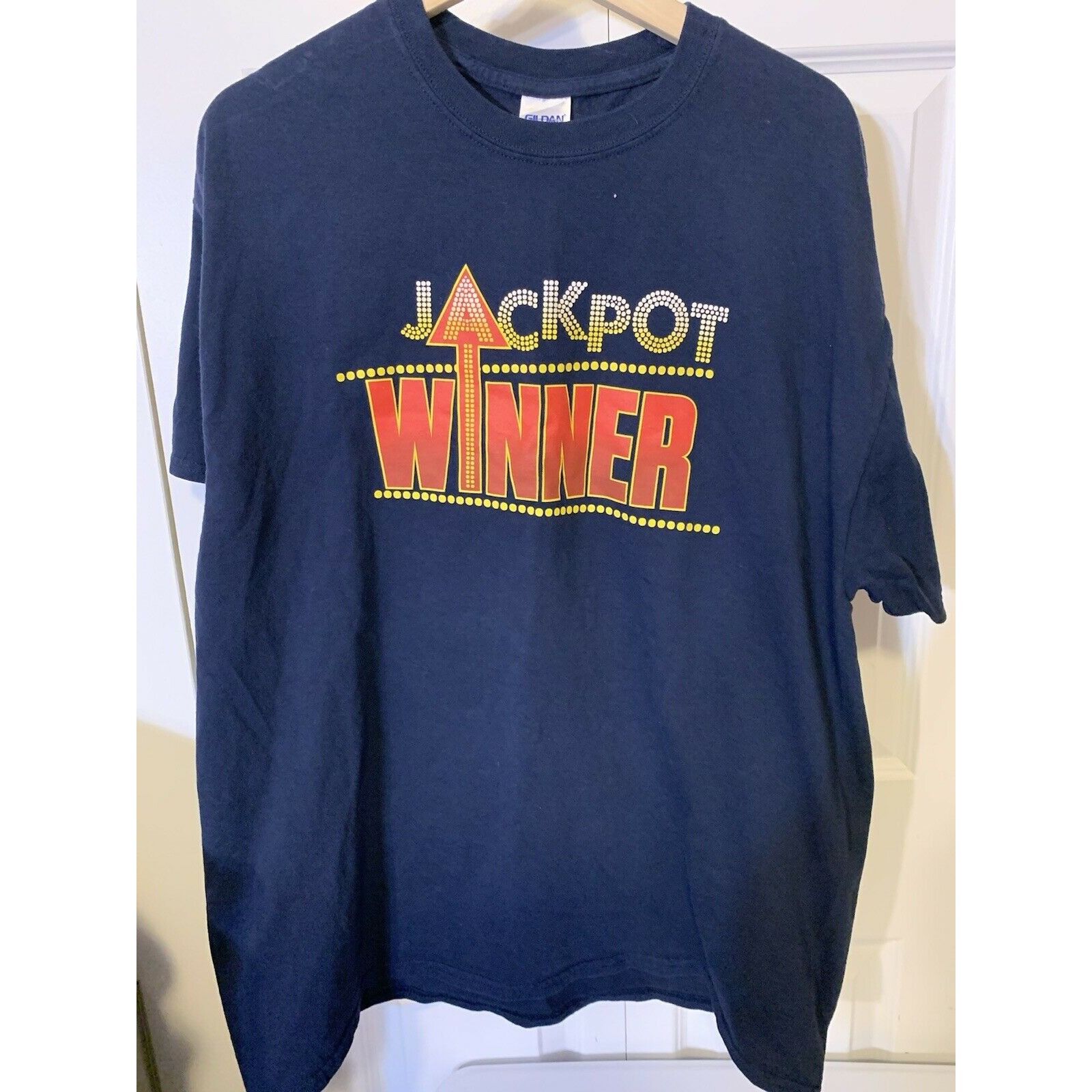 Gildan Isle of Capri Casino Navy T-Shirt Jackpot Winner Size 2XL BL Size US XXL / EU 58 / 5 - 3 Thumbnail
