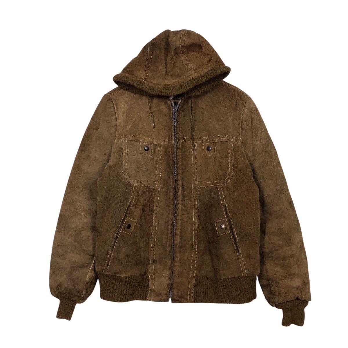 Japanese Brand 📌Vintage Genuine Leather Jacket Suede Cow Hide Issey Miyake Size US M / EU 48-50 / 2 - 2 Thumbnail