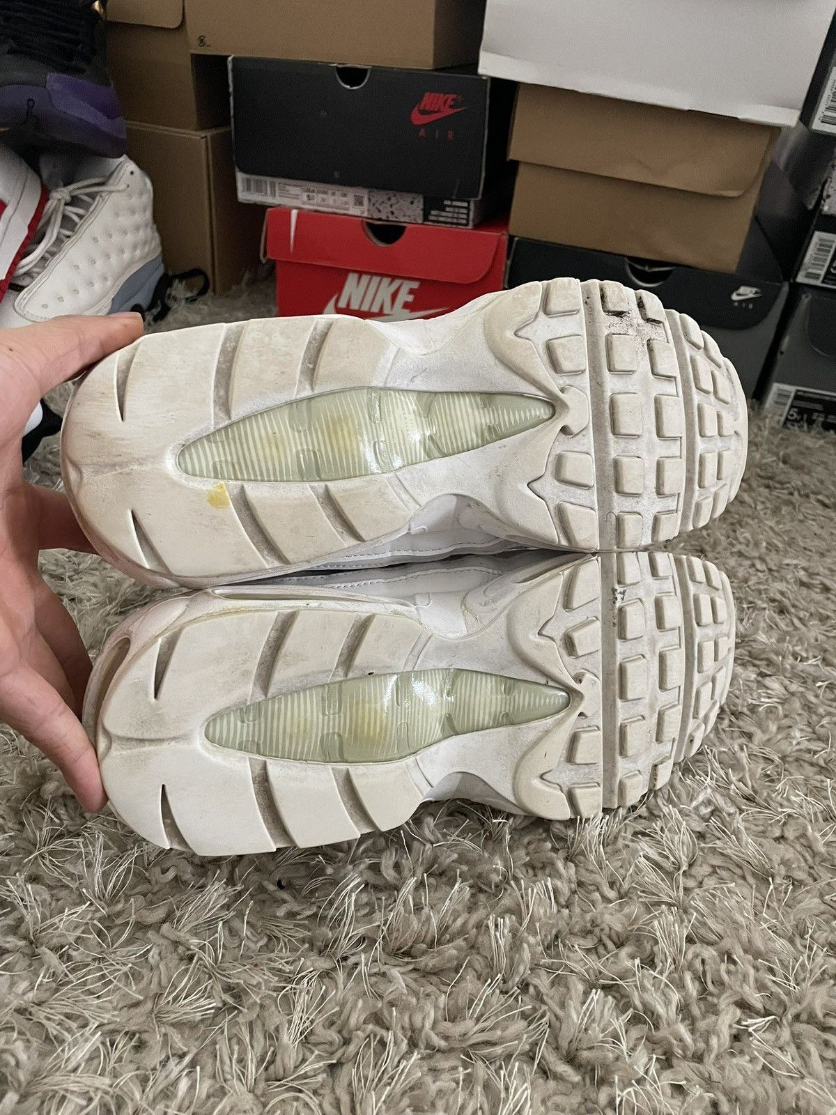Nike Nike Air Max 95 Triple White Size US 11 / EU 44 - 9 Thumbnail