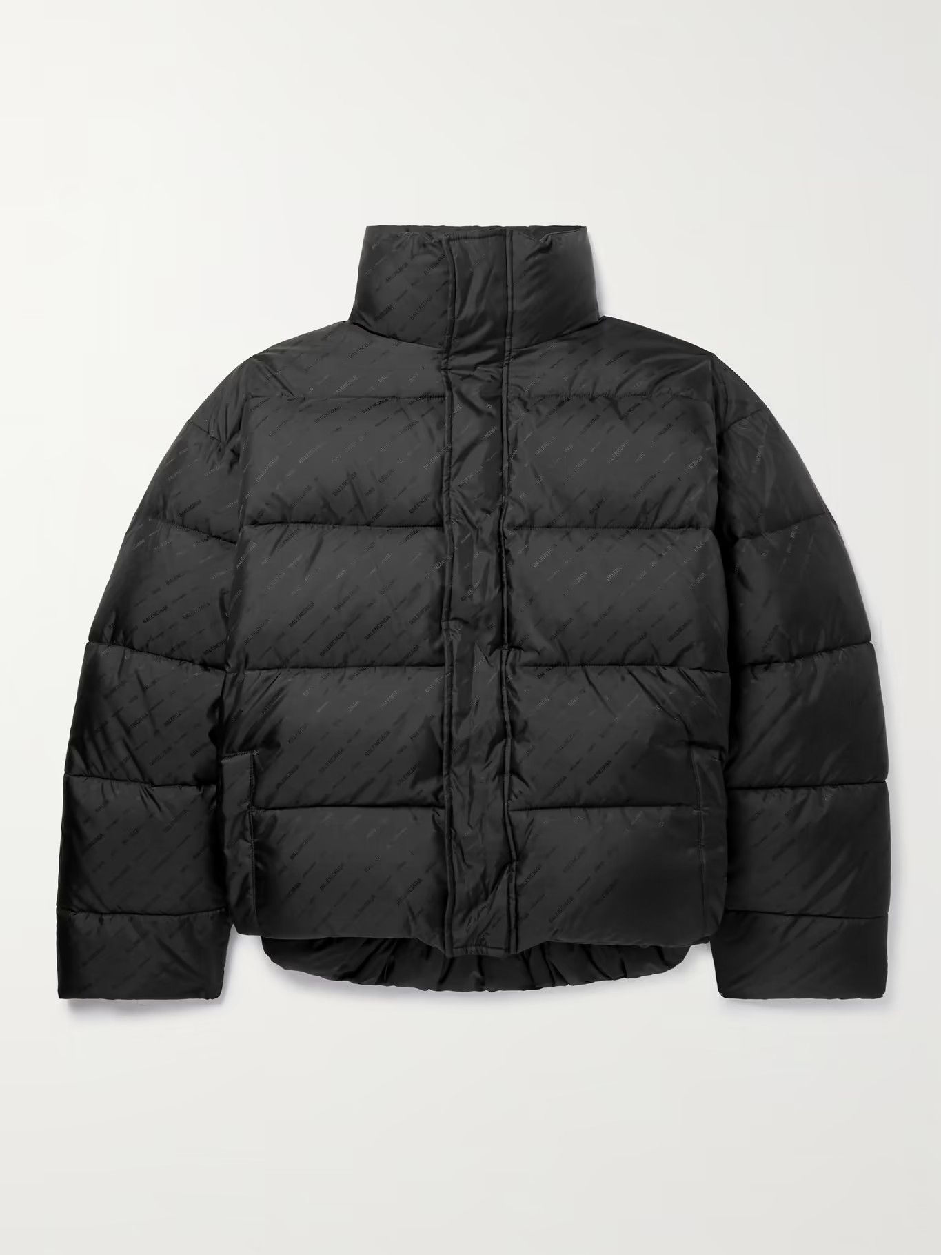 Balenciaga Balenciaga Oversized Quilted Logo Jacquard Puffer Jacket Size US L / EU 52-54 / 3 - 1 Thumbnail