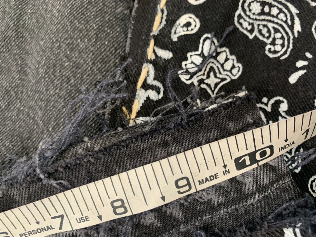 Levi's Vintage upcycled custom baggy bandana patch denim Size US 30 / EU 46 - 16 Thumbnail