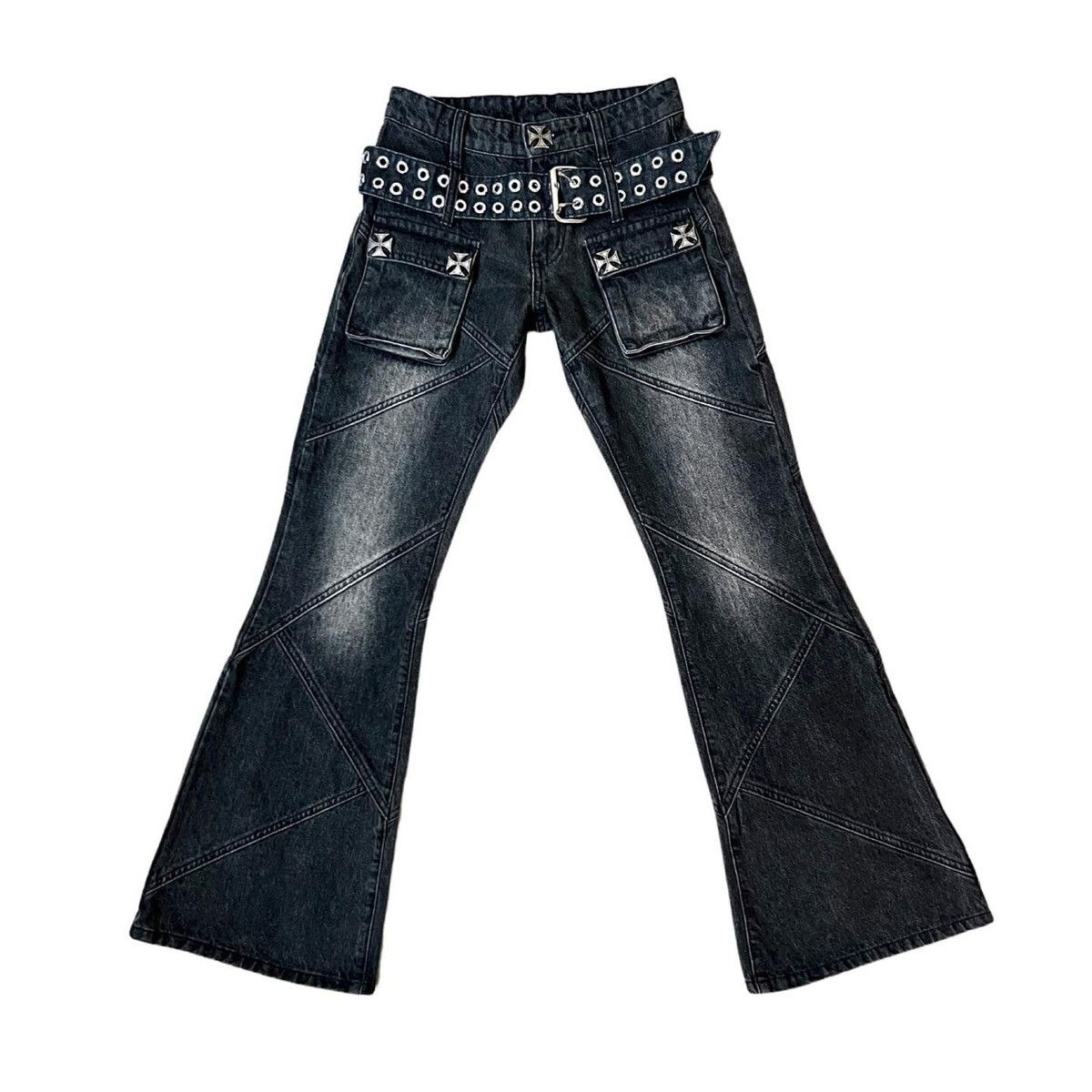 image of Chai Belted Flares in Black, Men's (Size 30)