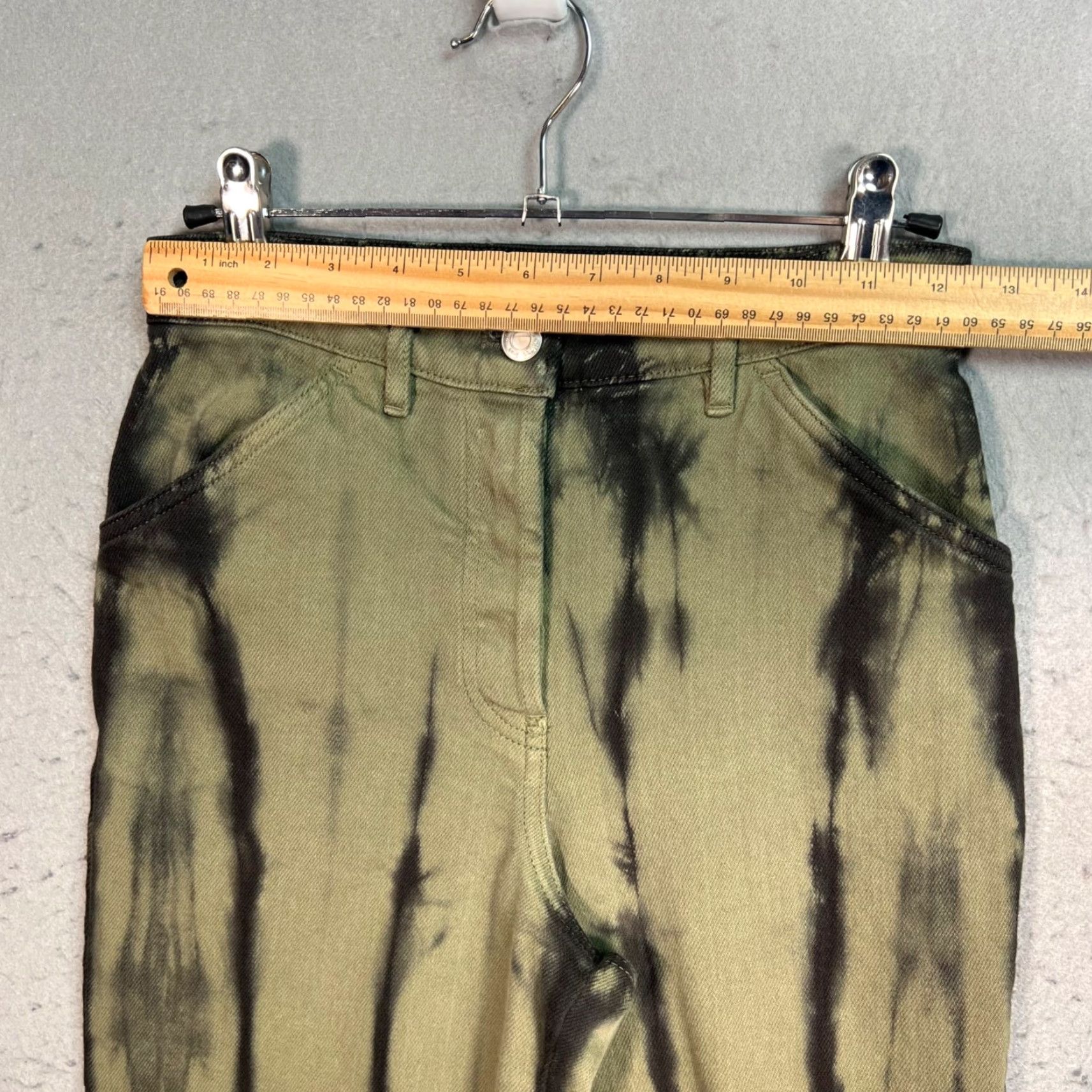 Vintage Wilfred Free Womens Size 0 Tie-Dye High-Waisted Tapered Pants Cotton Blend Size 25" / US 0 / IT 36 - 6 Thumbnail