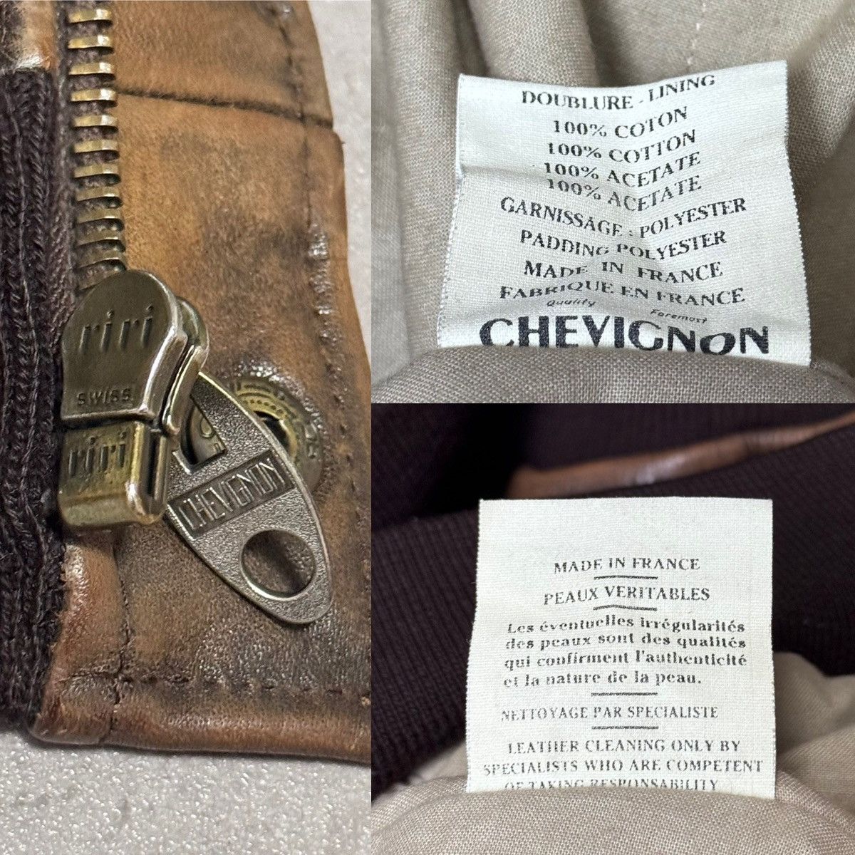 Chevignon Vintage Chevignon Leather Bomber Jacket Aviator Flight A-2 Size US M / EU 48-50 / 2 - 14 Thumbnail