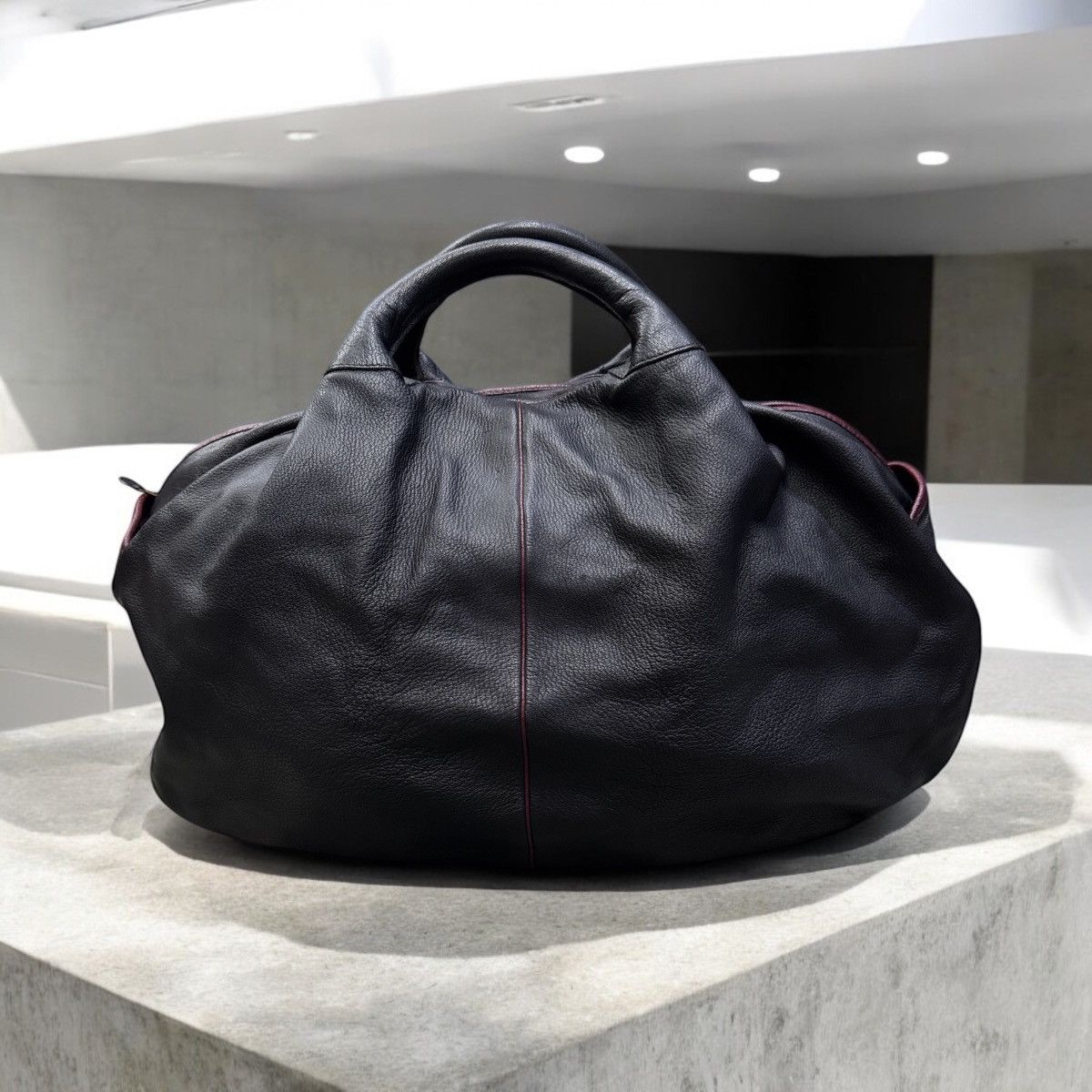 Genuine Leather ATELIER MAMET FRANCE NAPPA LEATHER DUFFLE BAG Size ONE SIZE - 1 Thumbnail