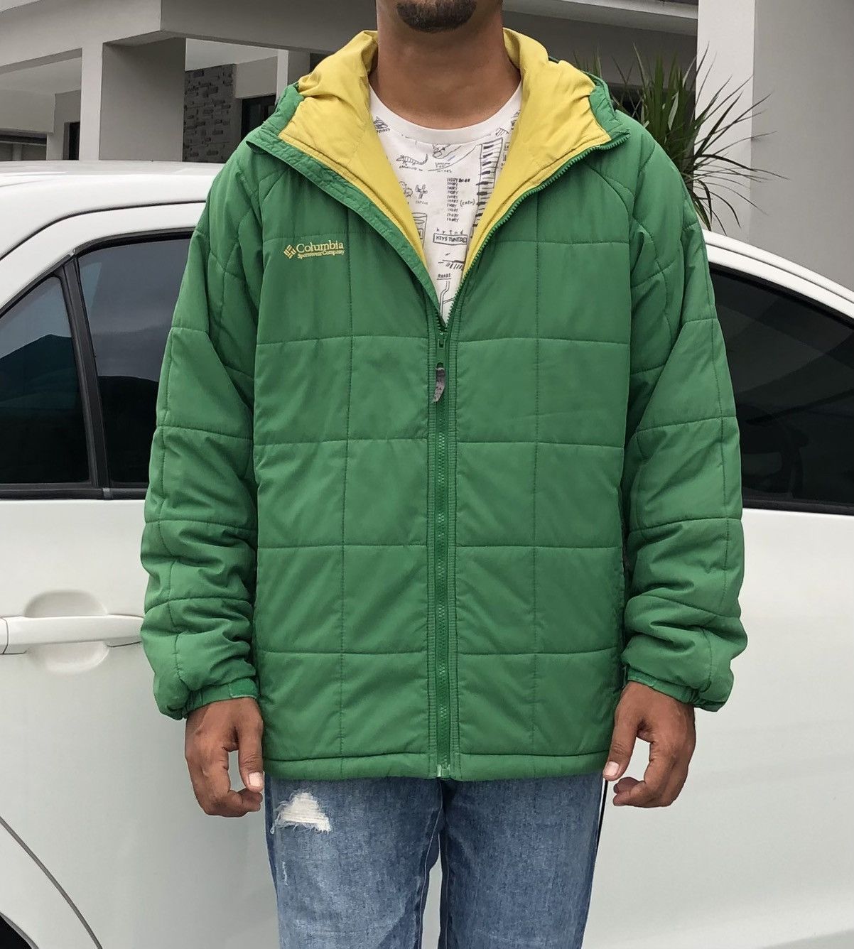 Columbia Columbia Mountain Green Outdoor Padded Jacket Size US L / EU 52-54 / 3 - 3 Thumbnail