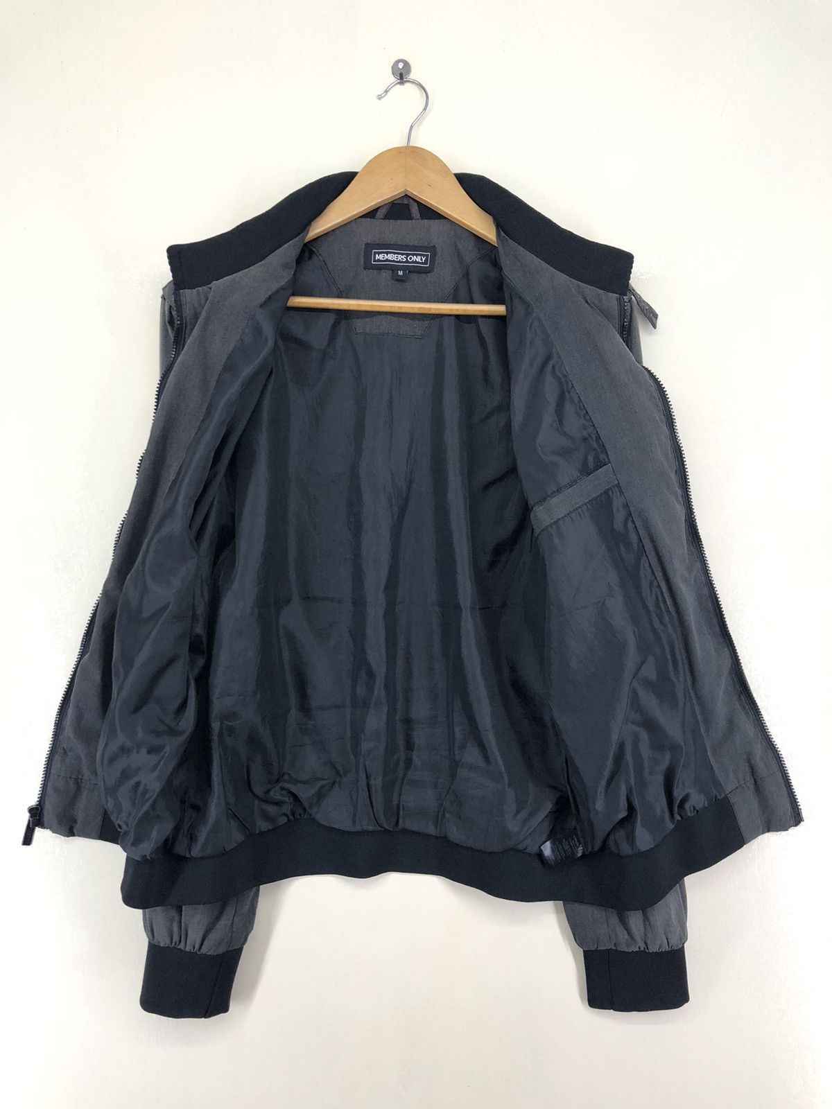 Members Only Members Only Faded Grey Racer Jacket Size US M / EU 48-50 / 2 - 3 Thumbnail