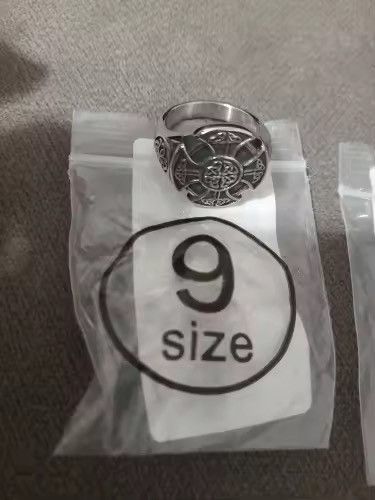 Jewelry Celtic Knot Viking Cross Ring ( Size 7-13 ) Size ONE SIZE - 10 Thumbnail
