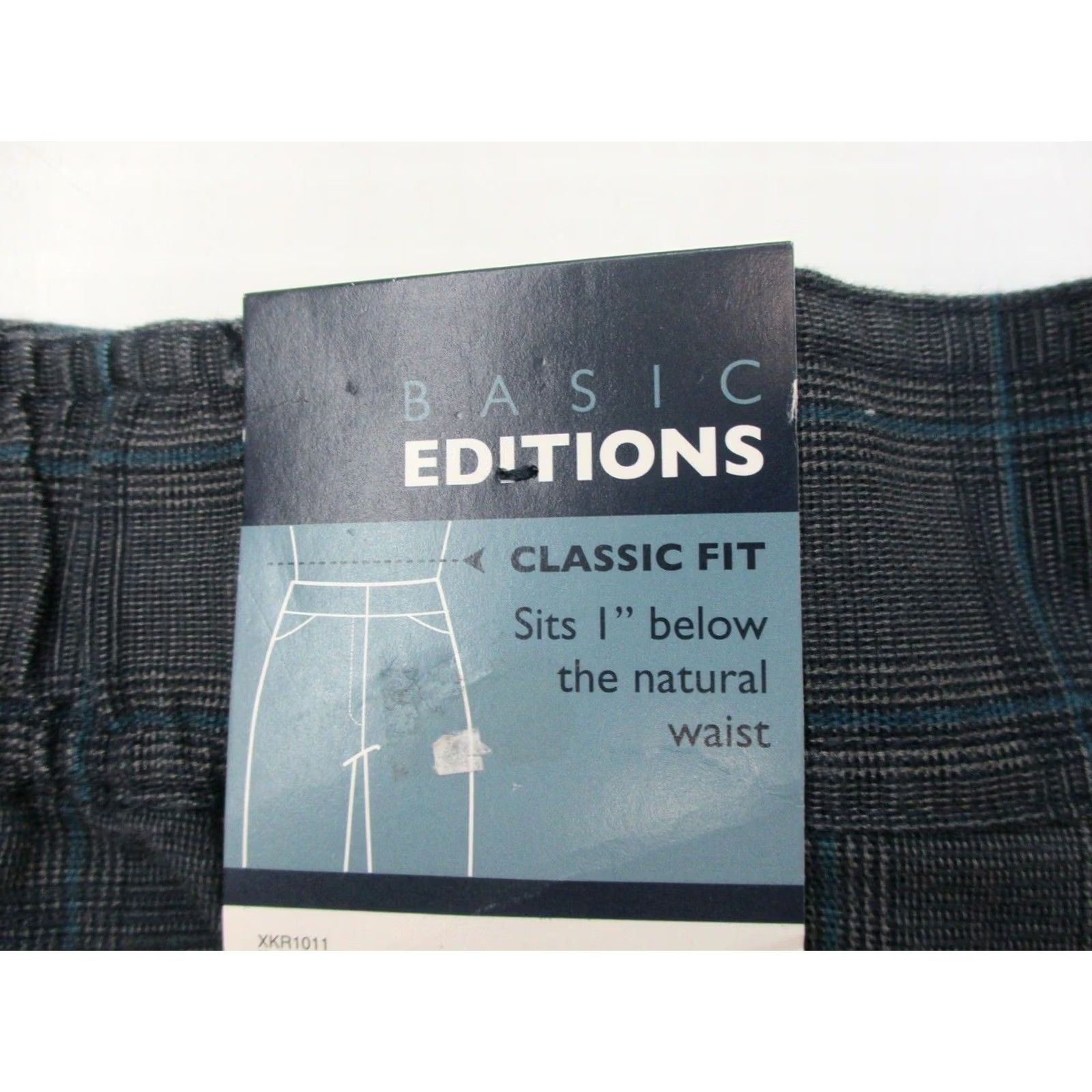 Basic Editions BASIC EDITIONS Pants Women Size 8 Classic Fit Navy Plaid Trouser Size 30" / US 8 / IT 44 - 7 Thumbnail