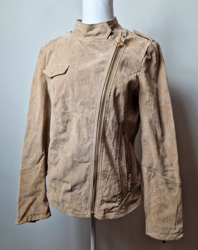 Japanese Brand Vintage suede biker jacket Avant garde archive Japan y2k Size XL / US 12-14 / IT 48-50 - 5 Thumbnail