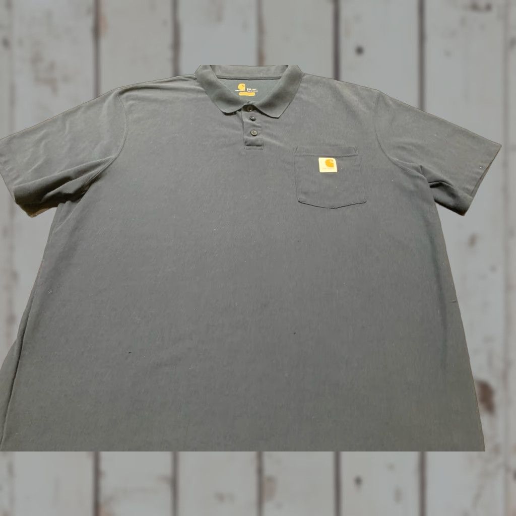 Carhartt Carhartt Polo Shirt Mens 2XL Dark Blue Original Fit Stretch Pocket Short Sleeve Size US XXL / EU 58 / 5 - 1 Thumbnail