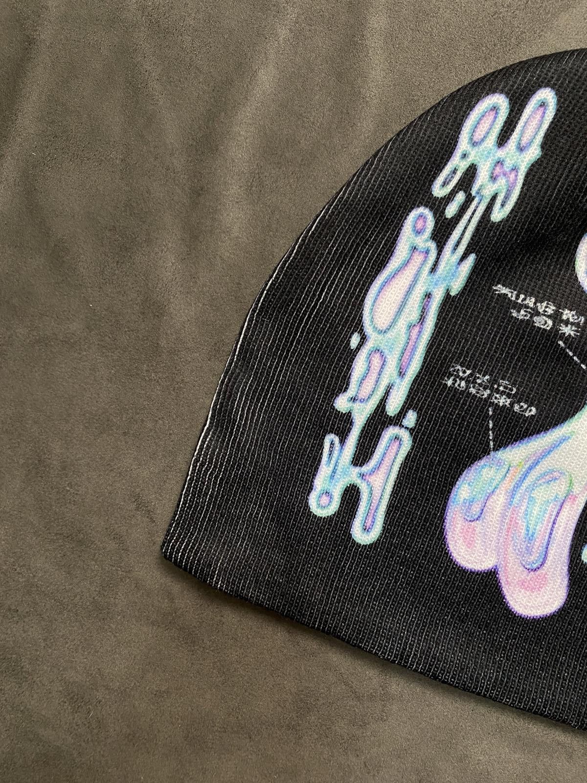 Japanese Brand Rare Nakarenya × MINERAL JP No Cuff Knit Black Beanie OS Size ONE SIZE - 4 Thumbnail