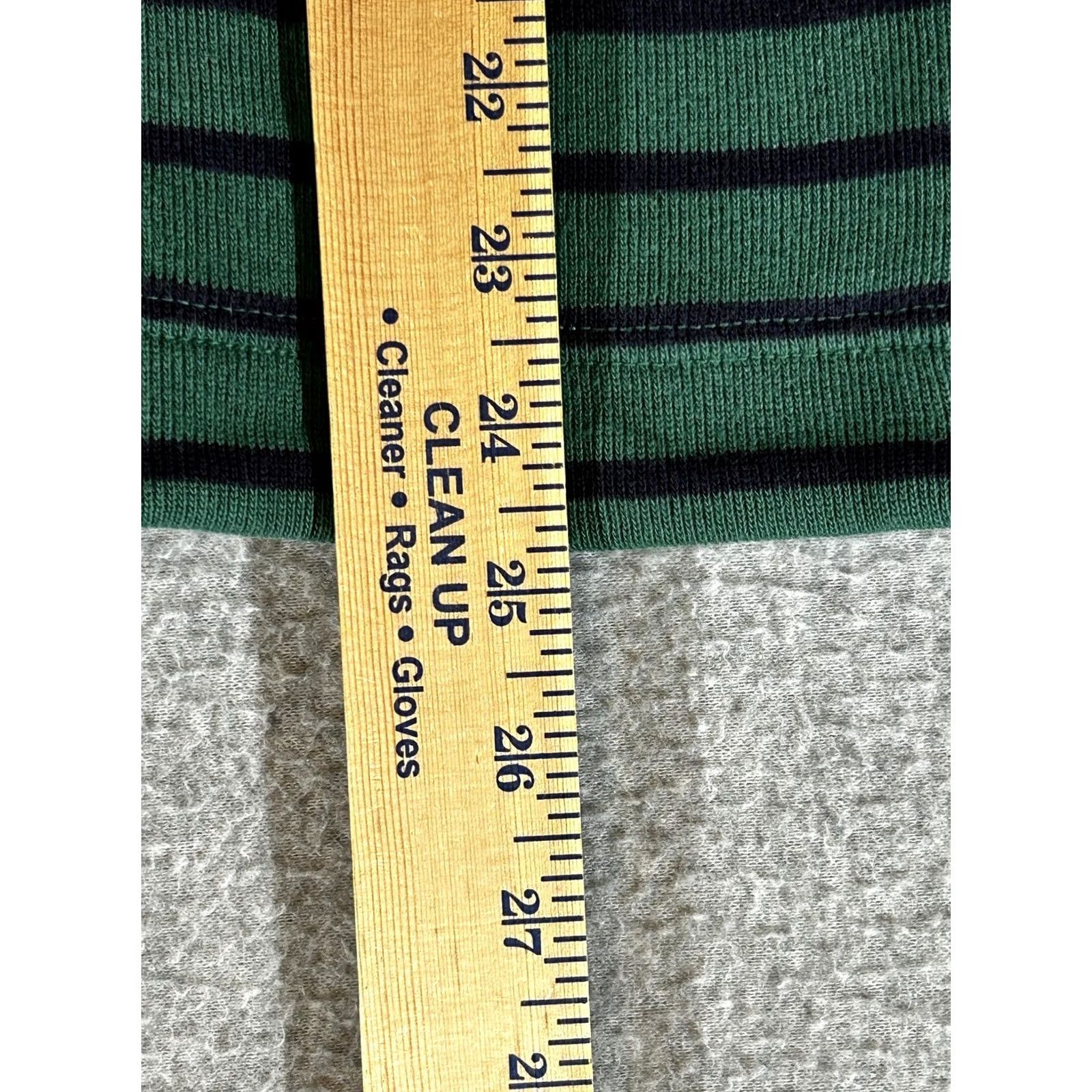 Vintage LL Bean Womens Small Green Striped Knit Sweater Hooded Full Zip Pockets Casual Size S / US 4 / IT 40 - 5 Thumbnail