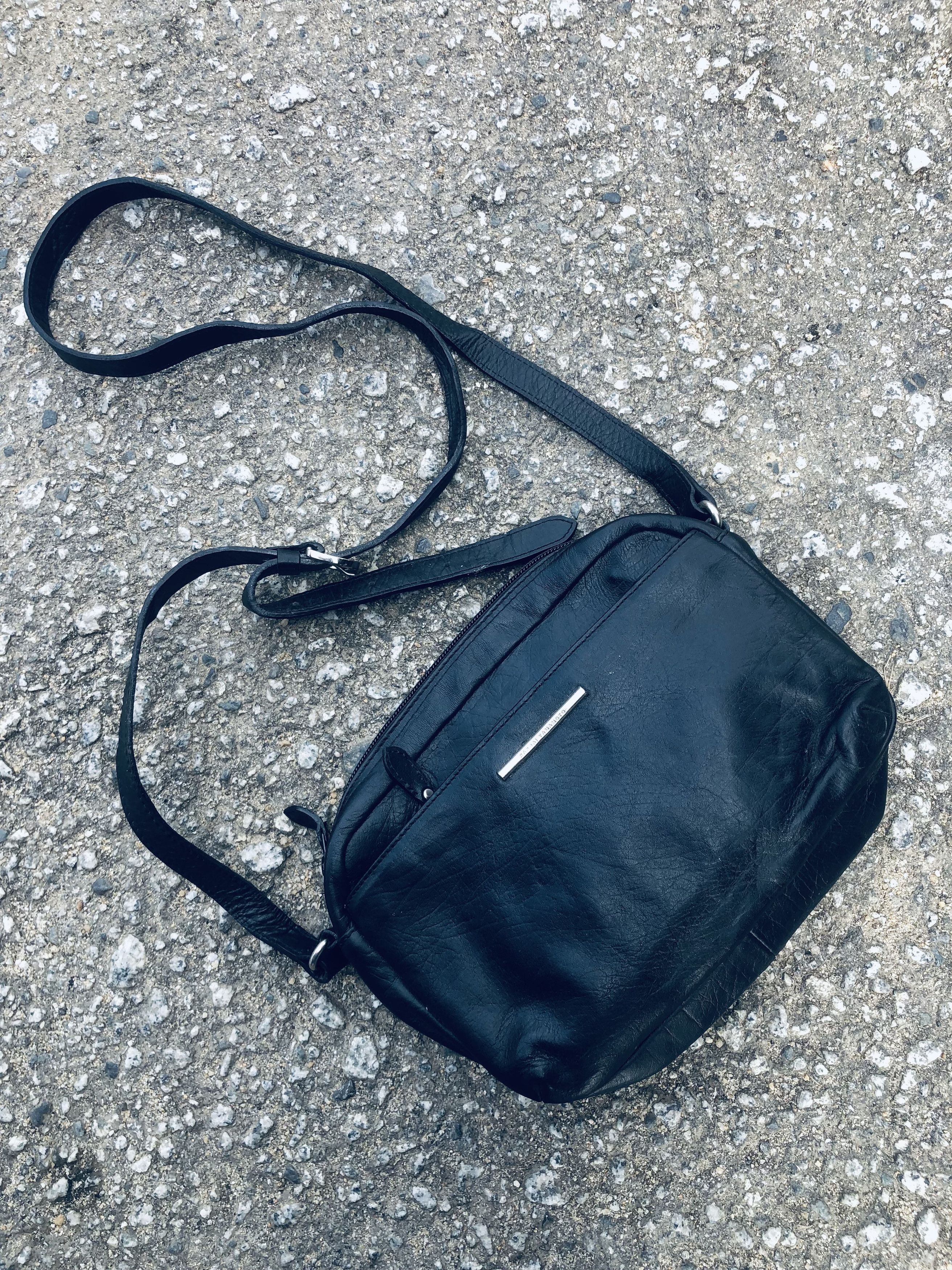 Designer × Kansai Yamamoto JAPANESE KANSAI YAMAMOTO LEATHER CROSSBODY ...