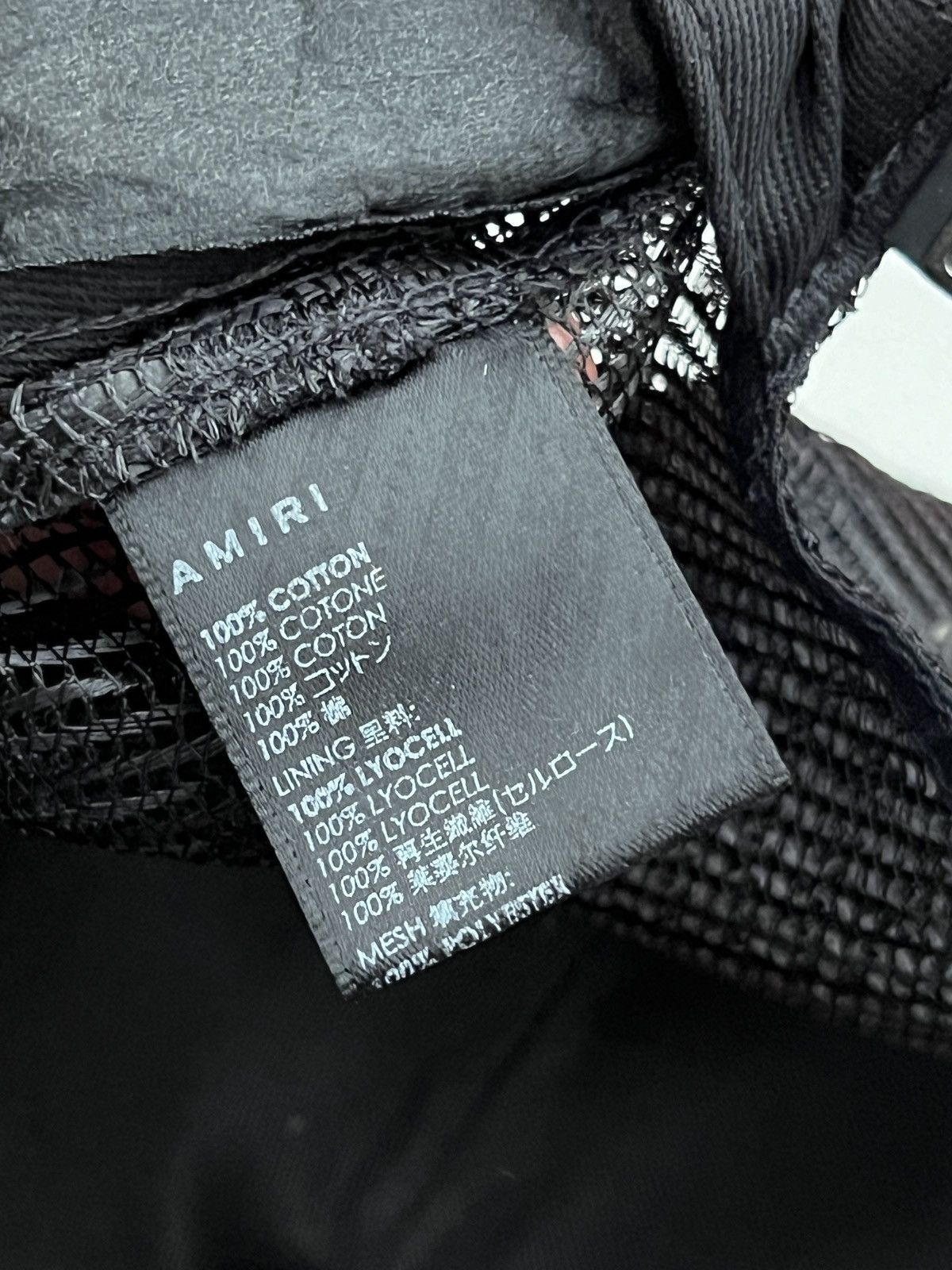 Amiri Amiri rabbit logo trucker hat Size ONE SIZE - 3 Thumbnail