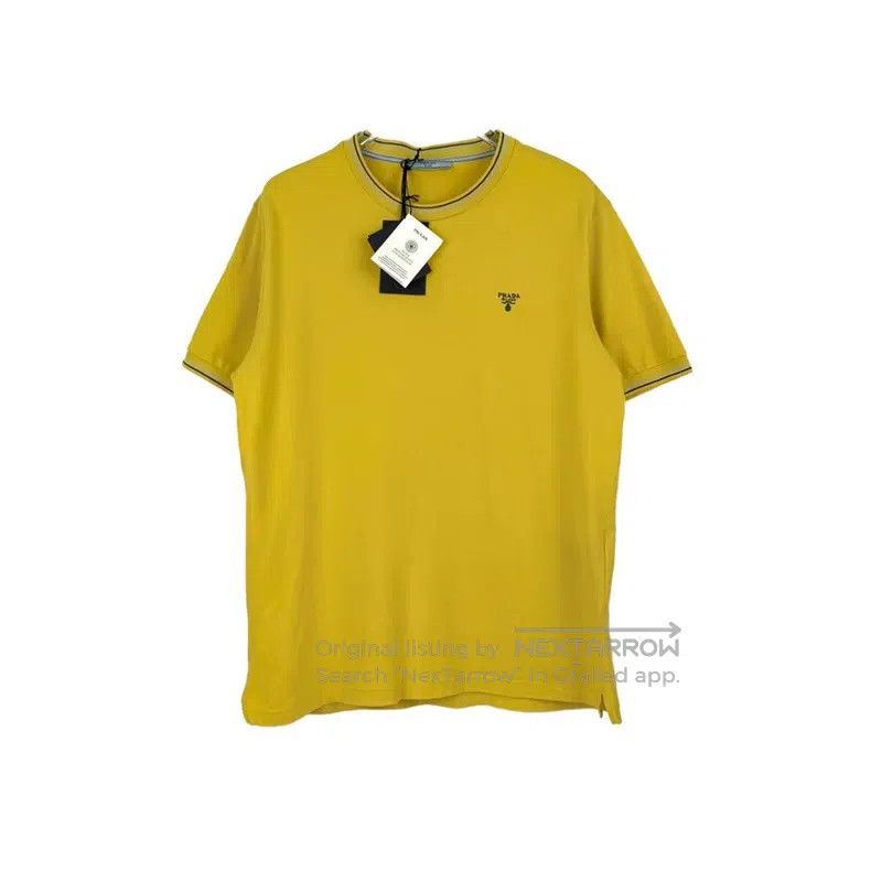 Prada Prada Yellow embroidered logo polo short sleeve Size US XL / EU 56 / 4 - 1 Thumbnail