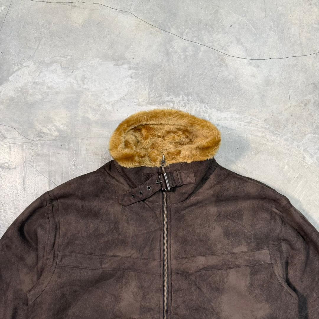 Japanese Brand Japanese Brand Next Standard Sherpa Suede Leather Jacket Size US XL / EU 56 / 4 - 4 Thumbnail