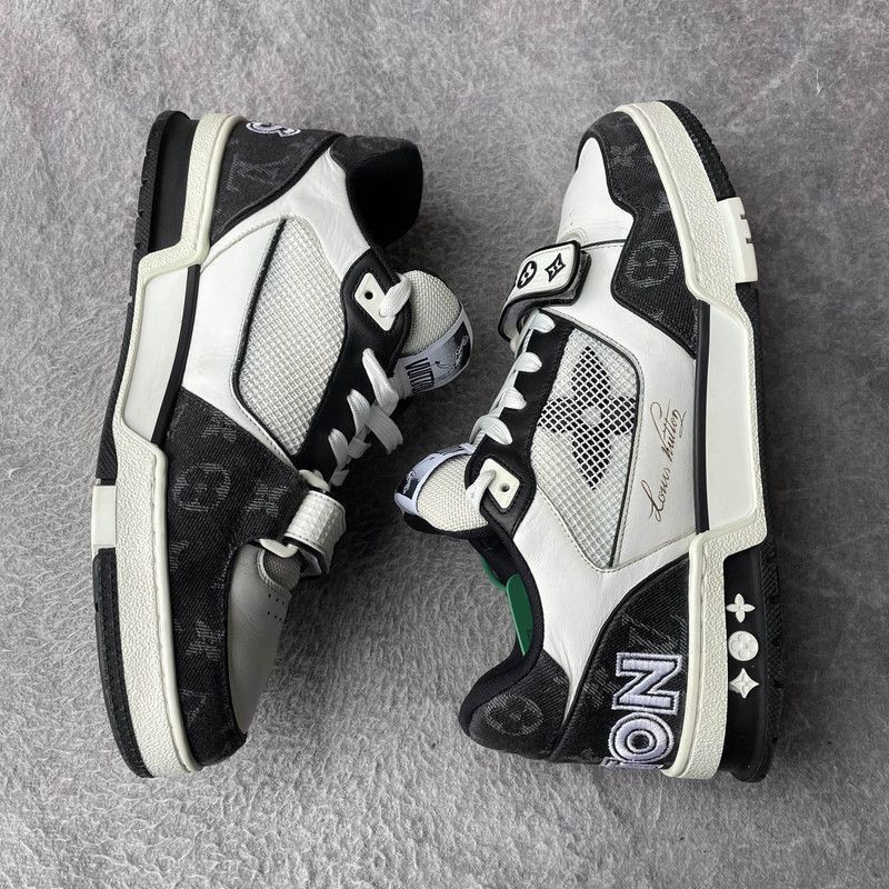 Louis Vuitton Louis Vuitton Trainer Leather Low-Top Sneakers -2508 Size US 11.5 / IT 41.5 - 7 Thumbnail