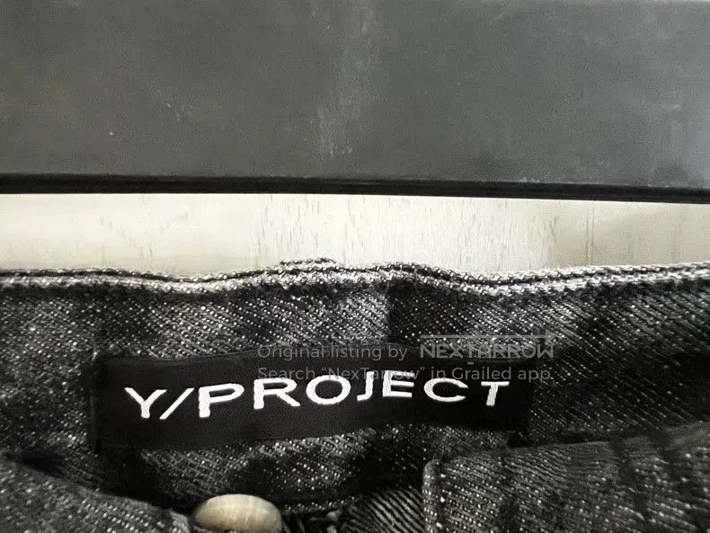 Yohji Yamamoto Y Project Double Waist Black Jeans XS. Size US 26 / EU 42 - 3 Thumbnail