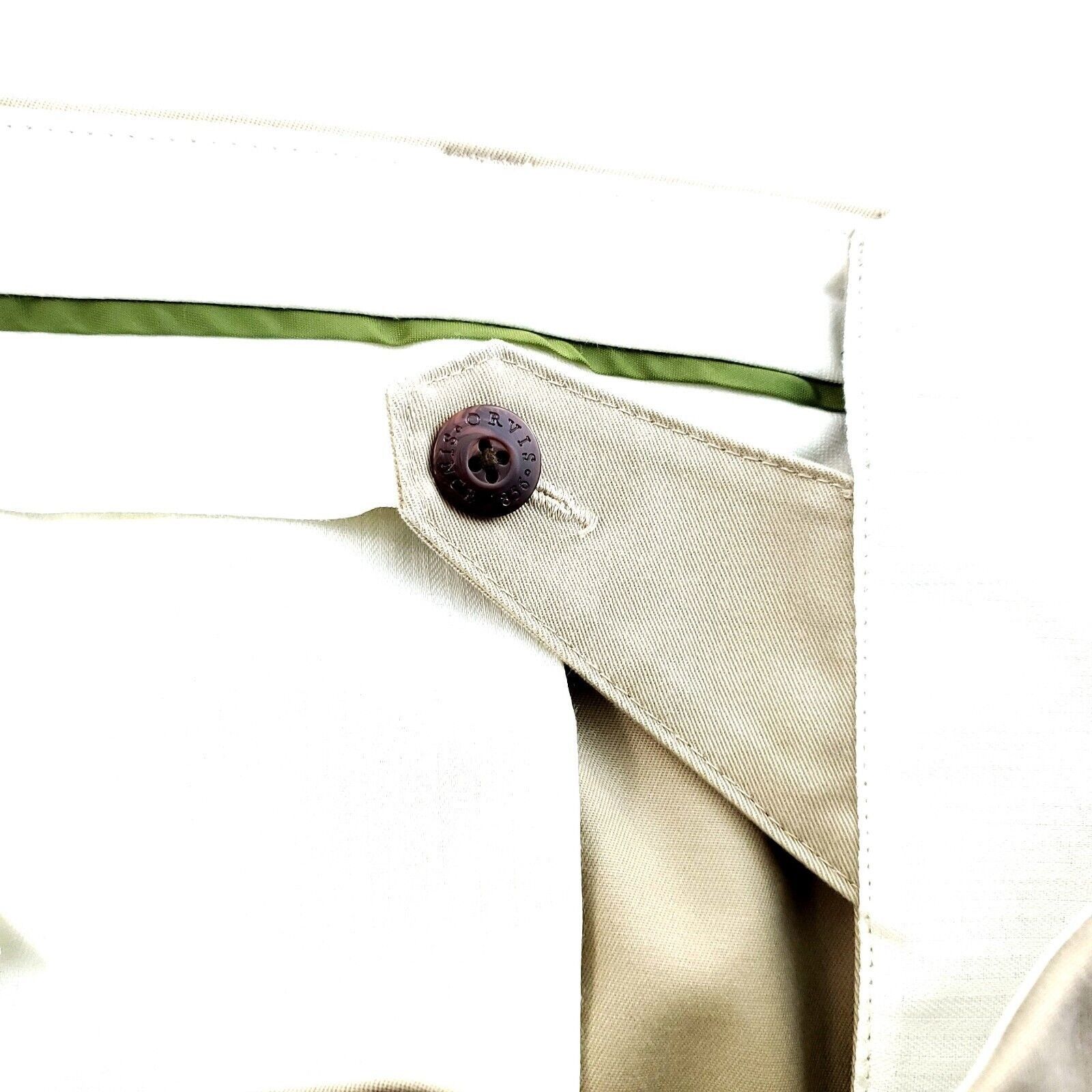 Orvis Orvis Cotton Spandex Flat Front Mid Rise Tan Chino Pants 36/ Size US 36 / EU 52 - 4 Thumbnail