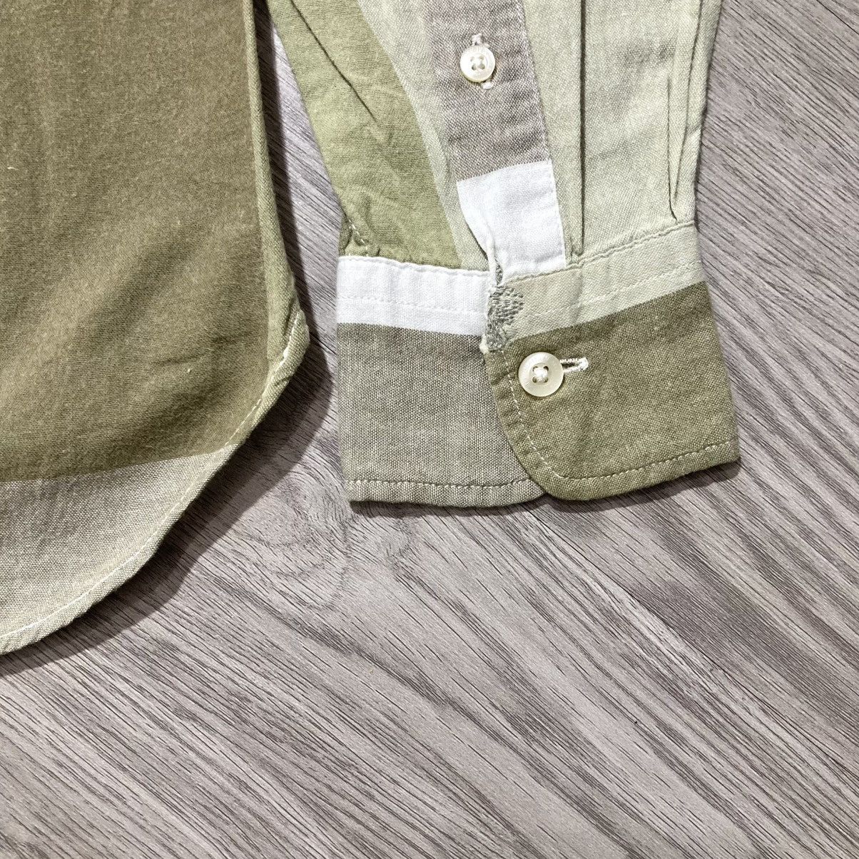 Beams Plus 2000s Beams Heart Brick Block Motif Shirt Button Up Size US L / EU 52-54 / 3 - 8 Thumbnail
