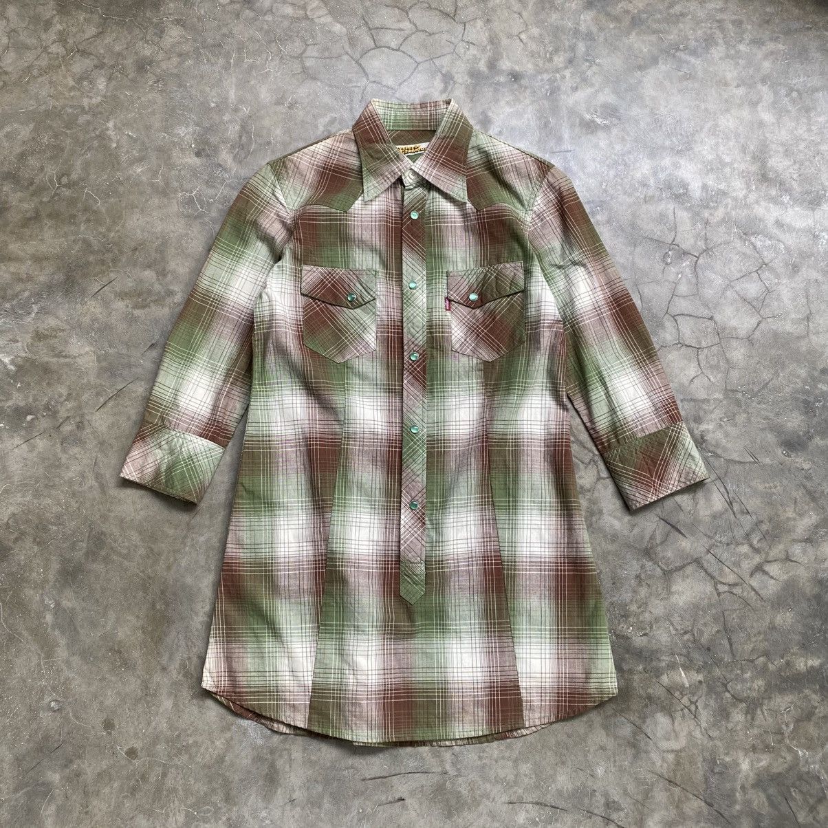 Hysteric Glamour 2000s Hysteric Glamour Green Brown Plaid Shirt Size US S / EU 44-46 / 1 - 1 Thumbnail