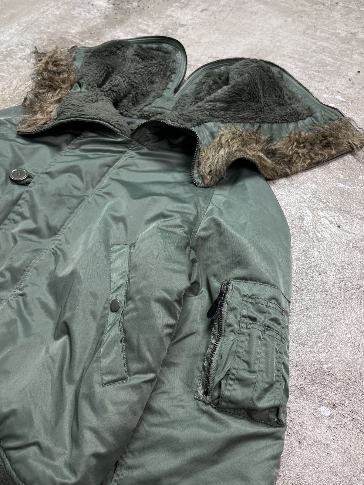 Vintage 1990s MILITARY BOMBER JACKET - LOT № 2255 Size US L / EU 52-54 / 3 - 4 Thumbnail
