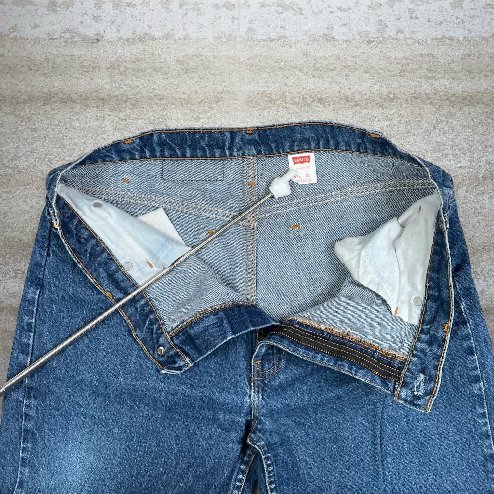 Levi's Vintage 90s Levis Jeans 36x322 Bootcut Flared Medium Wash Size US 36 / EU 52 - 5 Thumbnail