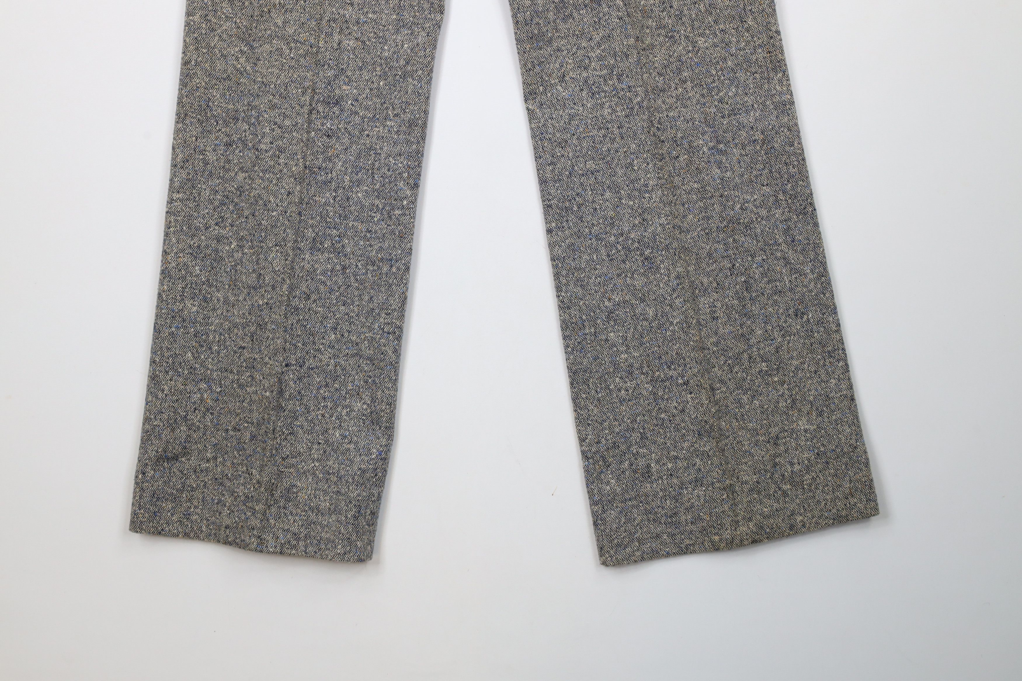 Vintage Vintage 60s 70s Fleck Wool Tweed Bell Bottoms Pants USA Size US 28 / EU 44 - 14 Thumbnail