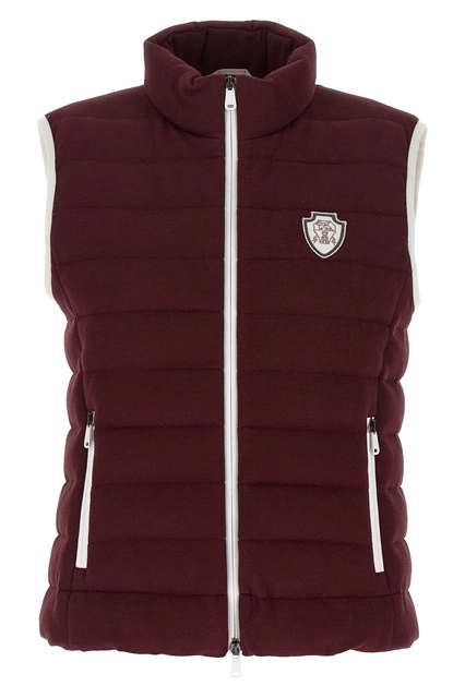 Brunello Cucinelli BRUNELLO CUCINELLI $3990 Amaranth Down Vest New & Authentic Size ONE SIZE - 1 Thumbnail