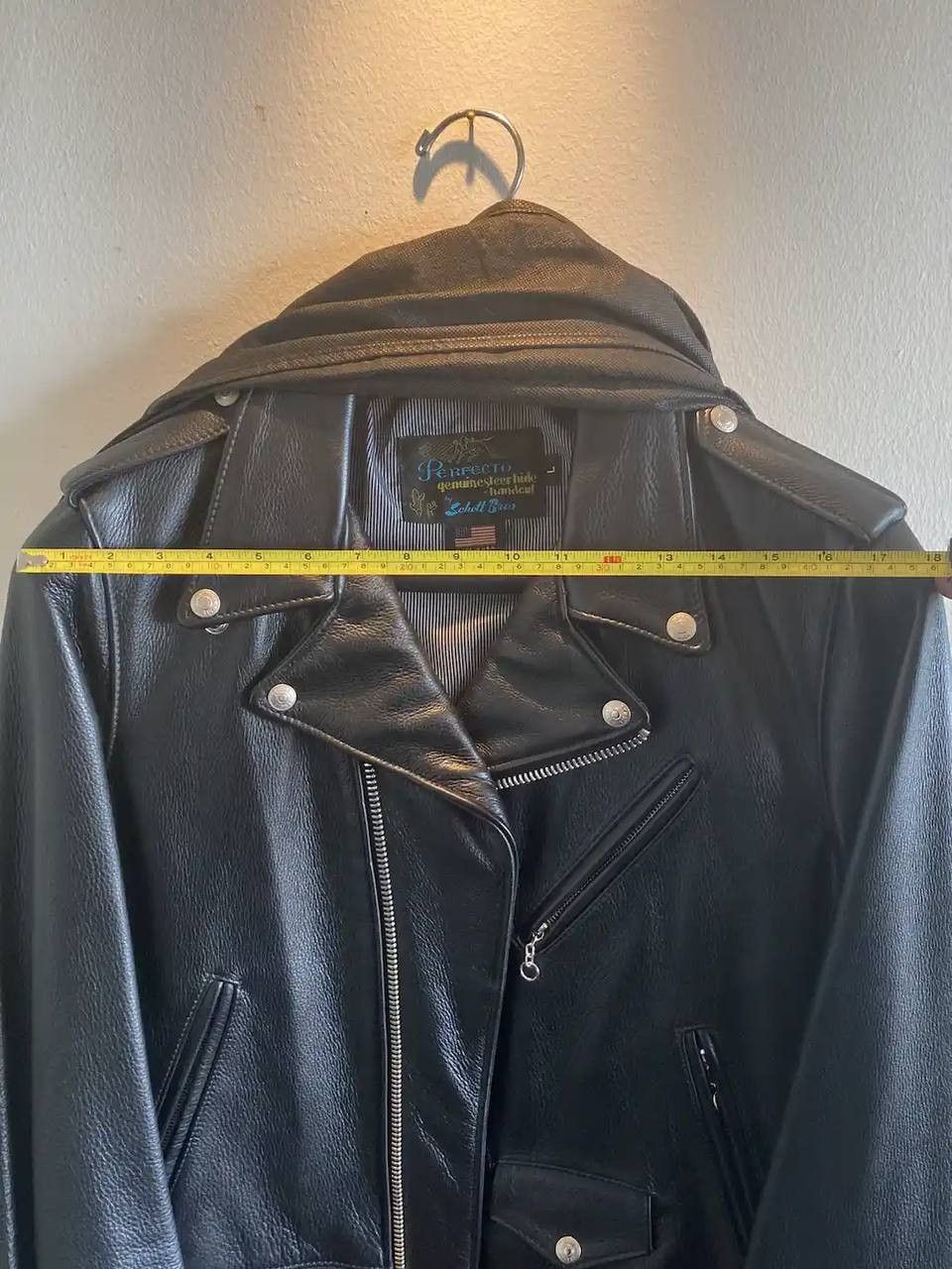 Schott Schott Vintaged Fitted Cowhide Leather Motorcycle Jacket Size US L / EU 52-54 / 3 - 6 Thumbnail