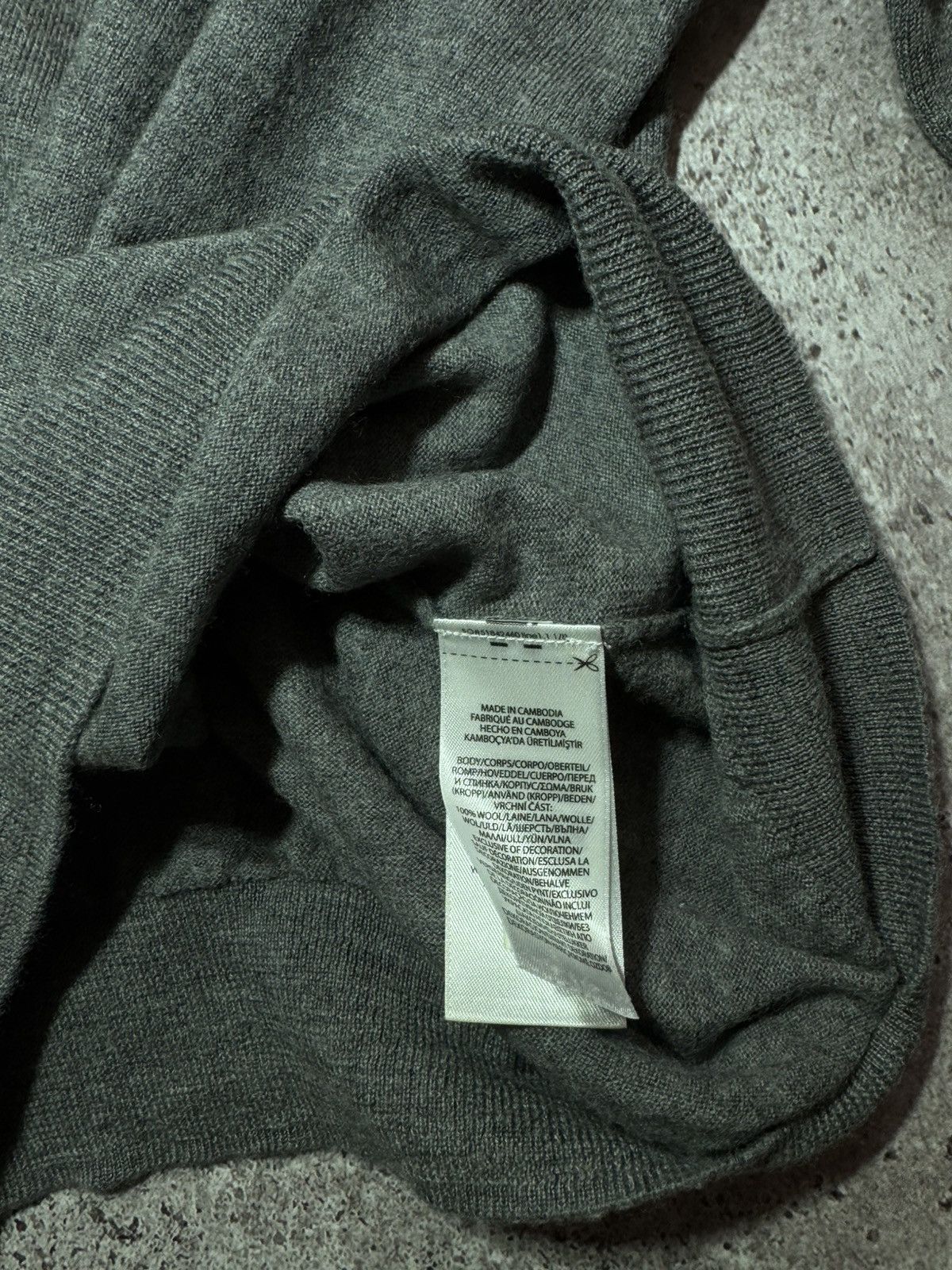 Polo Ralph Lauren Polo Ralph Lauren Merino Wool Slim Fit premium Sweater Grey Size US L / EU 52-54 / 3 - 7 Thumbnail