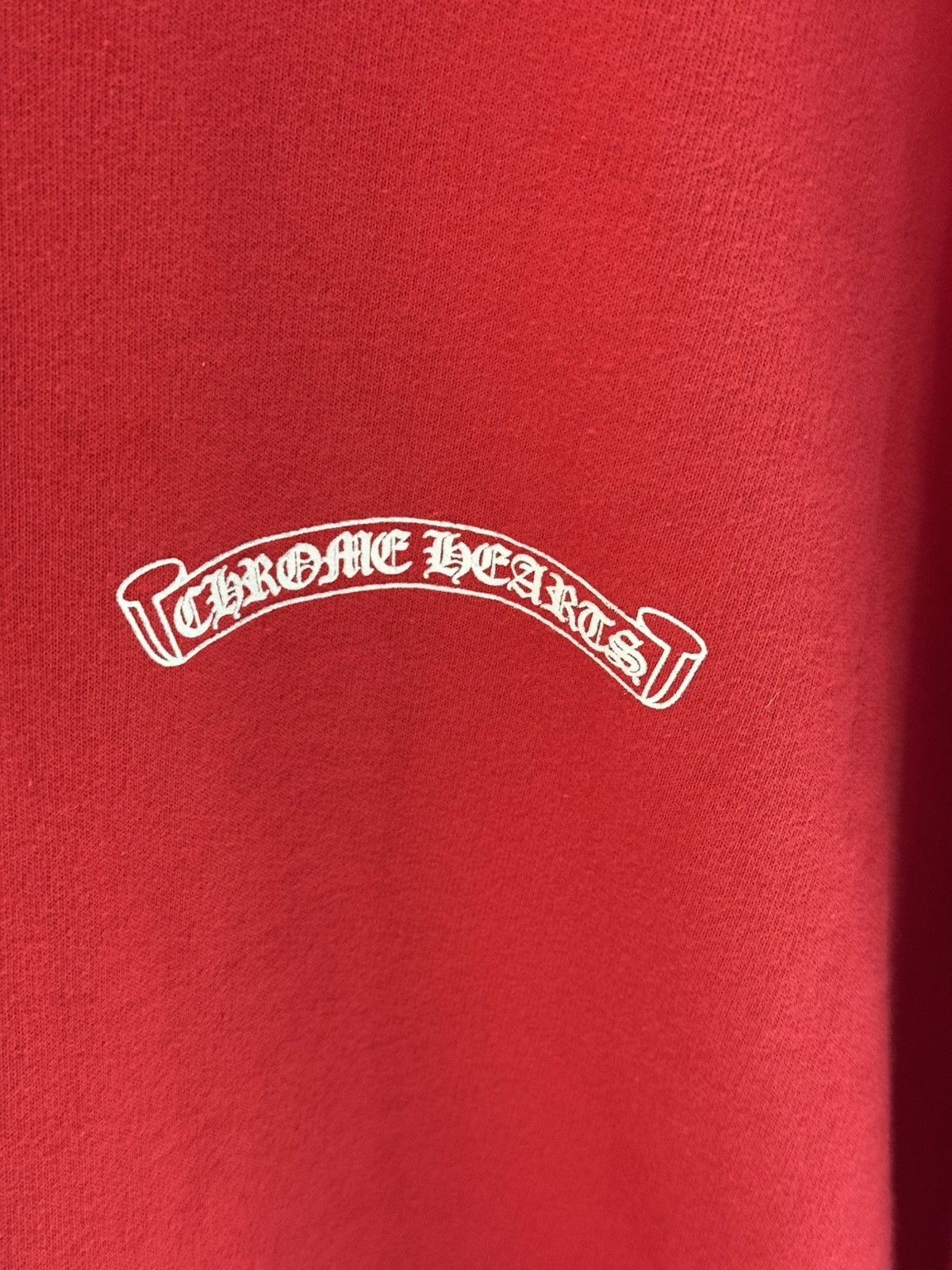 Chrome Hearts Chrome Hearts Red Hoodie Pullover Sz L New Online Release Size US L / EU 52-54 / 3 - 3 Thumbnail