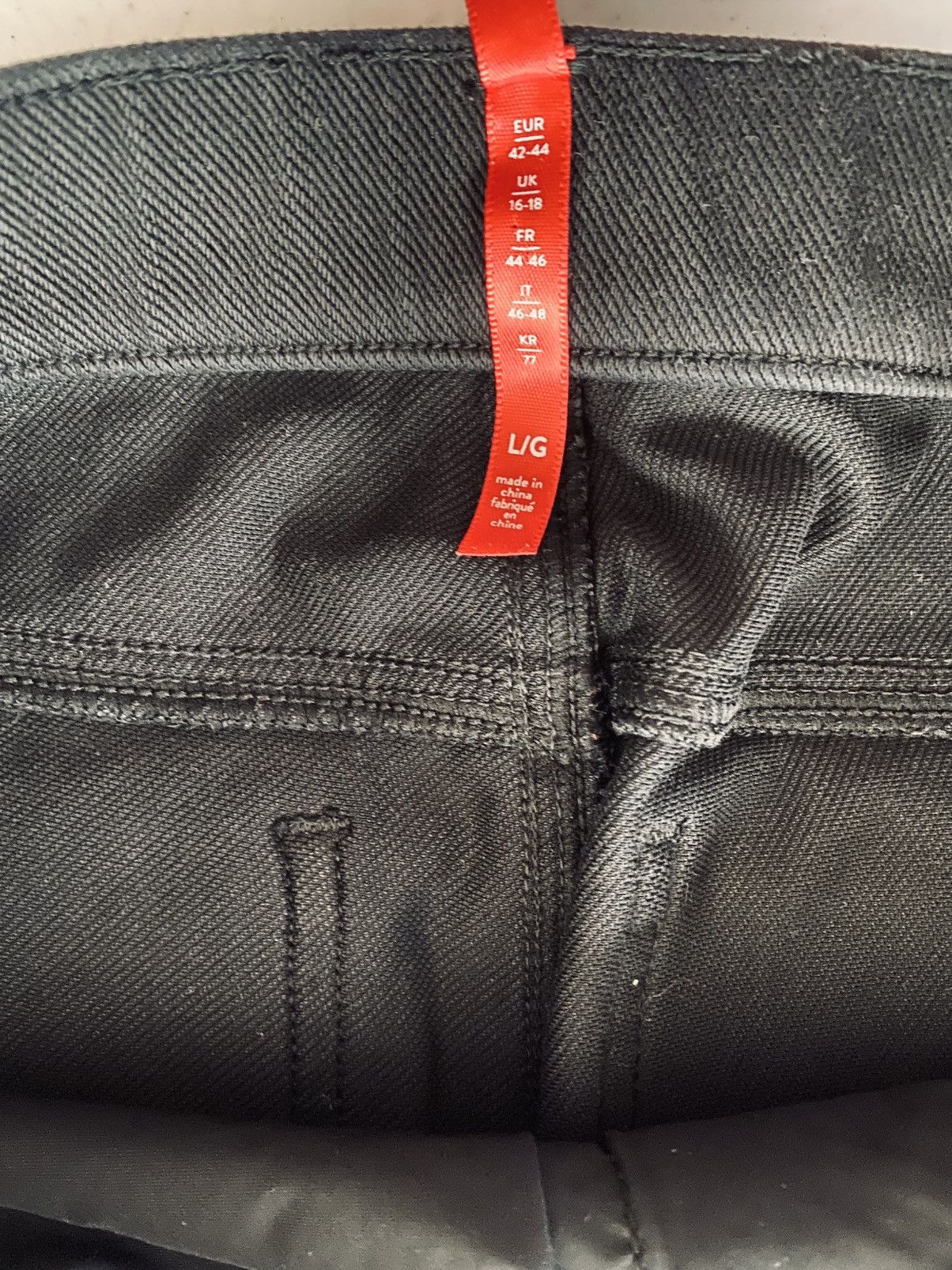 Spanx Spanx Jean-ish Ankle Leggings Black Seamless Lg 20018R VGC Size 32" / US 10 / IT 46 - 5 Thumbnail