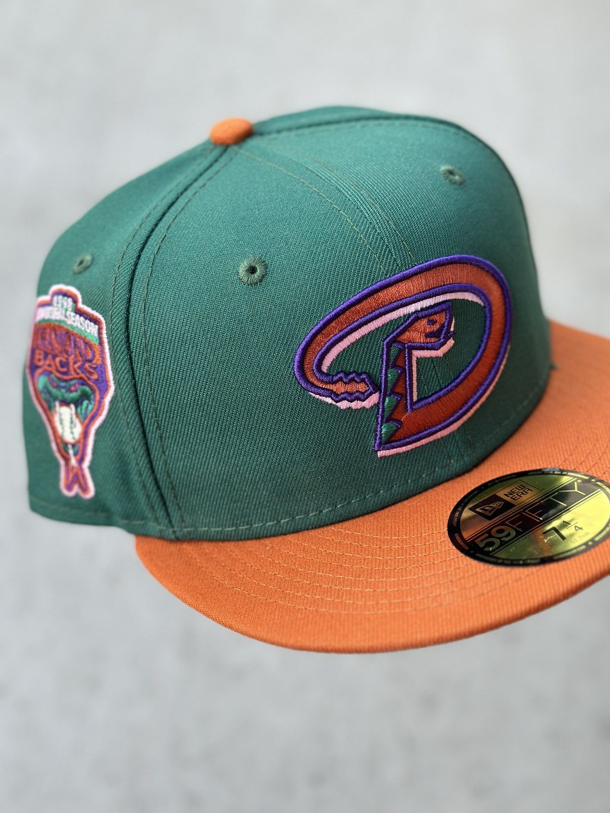 Hat Club × MLB × New Era Arizona Diamondbacks OG Cactus Fruits Two Tone Fitted 7 1/4 Size ONE SIZE - 1 Thumbnail