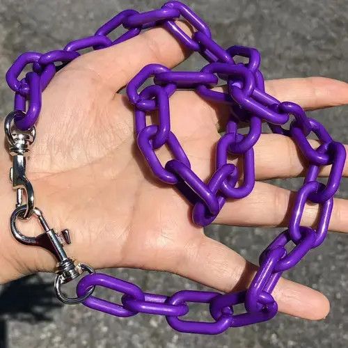 Other Chunky Unisex Purple Acrylic Wallet Pants Chain Size ONE SIZE - 4 Thumbnail