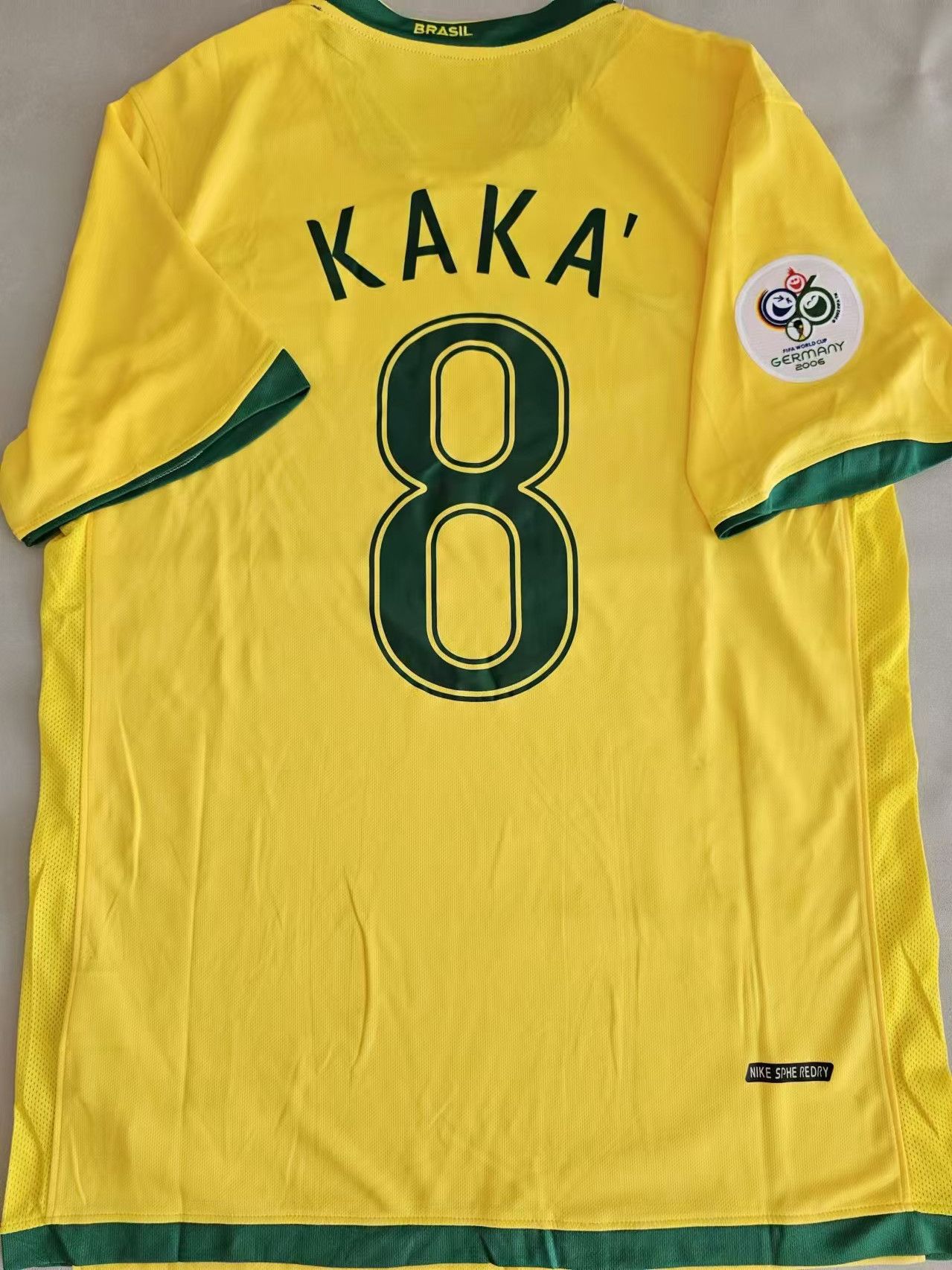 Other 2006 World Cup #8 Kaka Jersey Brazil Size US XL / EU 56 / 4 - 1 Thumbnail