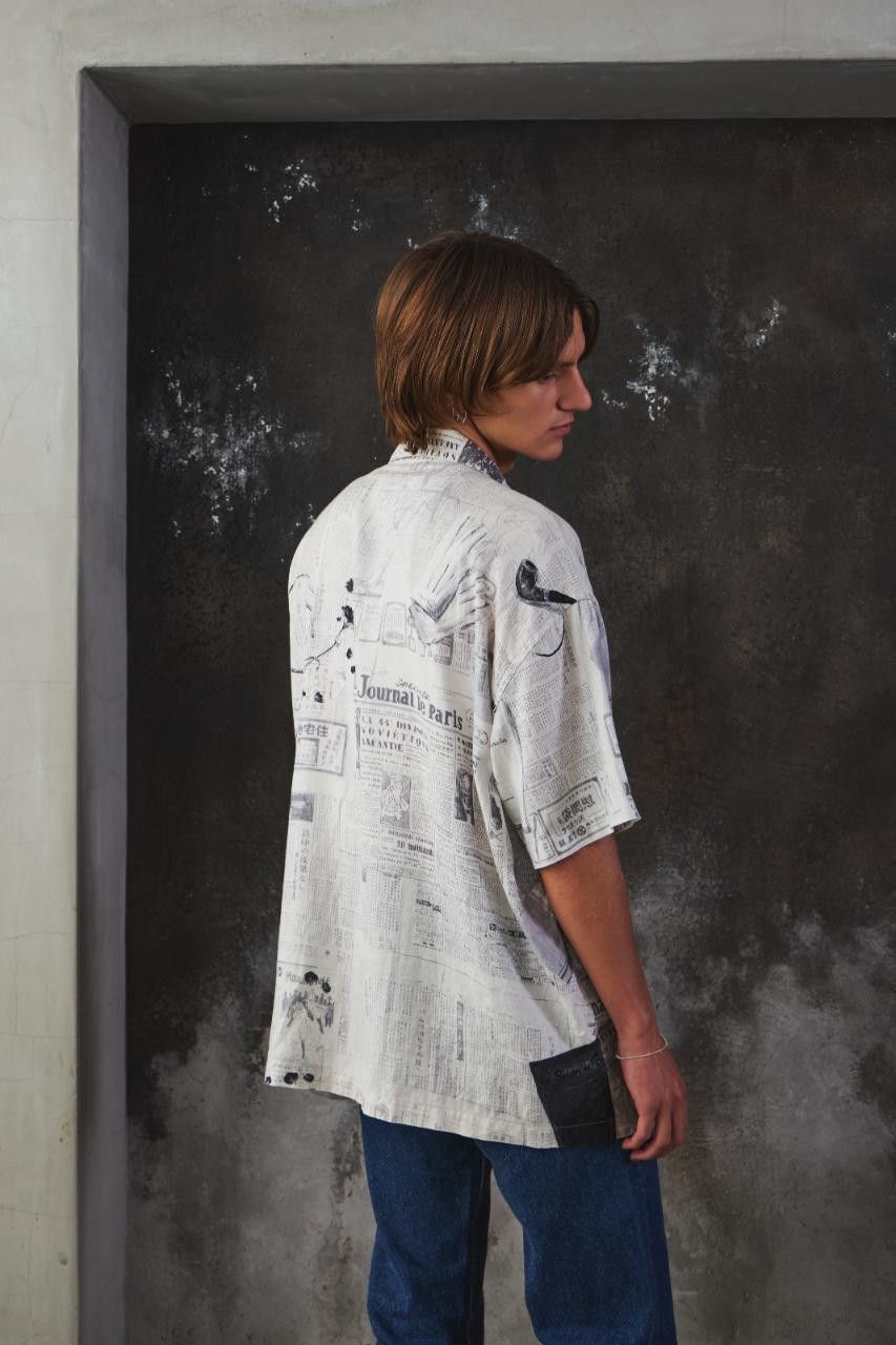 Porter Classic MONSIEUR KURATA COTTON LINEN SHIRT