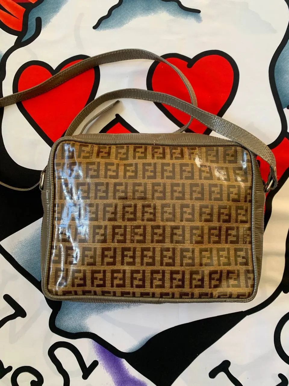 Fendi Vintage Fendi Zucchino Canvas pochette clutch monogram bag Size ONE SIZE - 2 Thumbnail