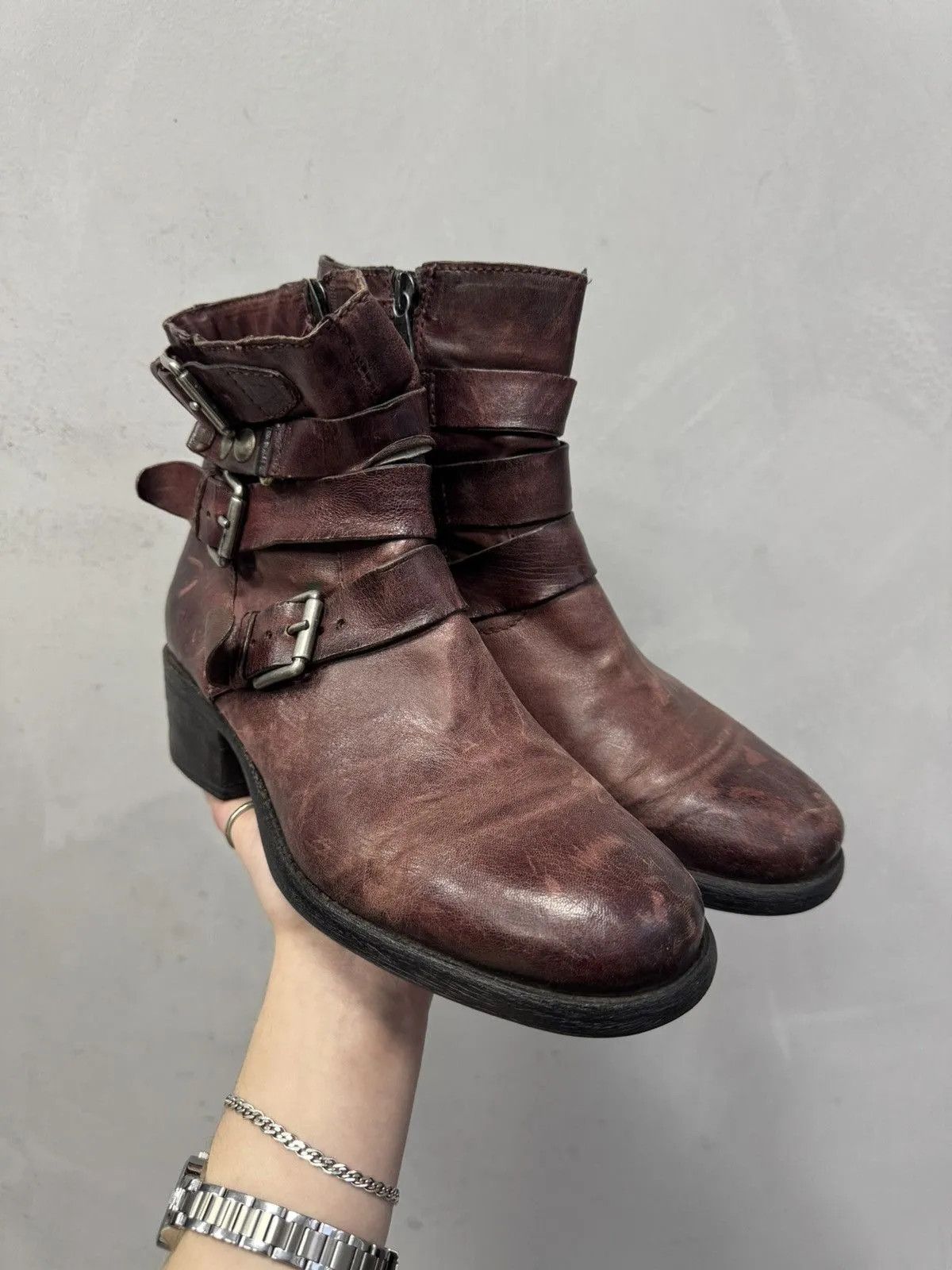 Schott Vintage Real Leather Boots Italy Hight Boots Size US 7 / EU 40 - 2 Thumbnail