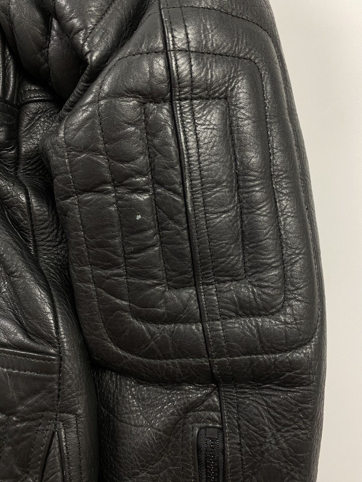 Vintage 1990’s Vintage Euro Style Heavy Leather Biker Jacket Size US M / EU 48-50 / 2 - 20 Thumbnail