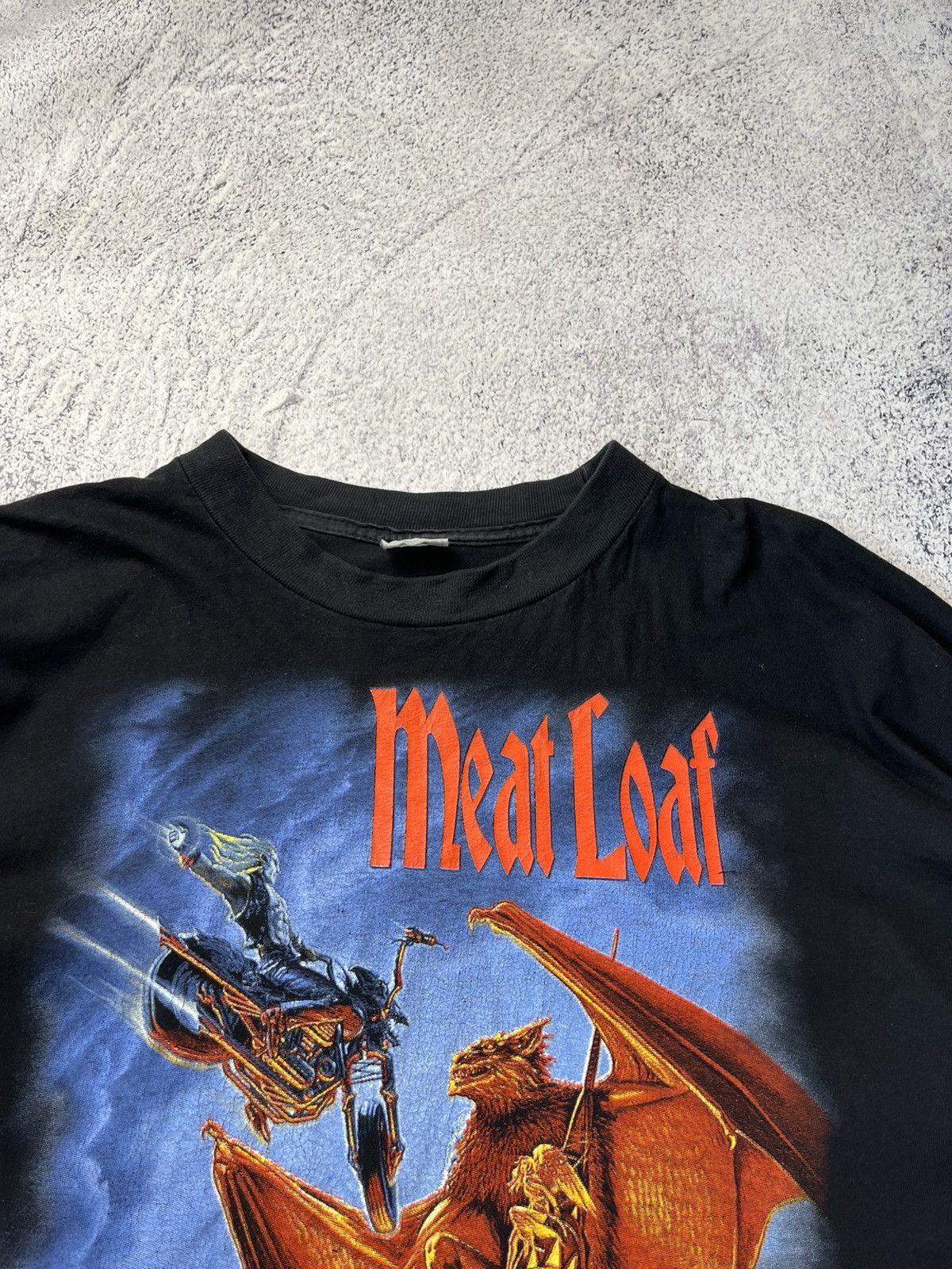 Band Tees Vintage 1993 Meat Loaf World Tour Long Sleeve T-Shirt Size US XL / EU 56 / 4 - 14 Thumbnail