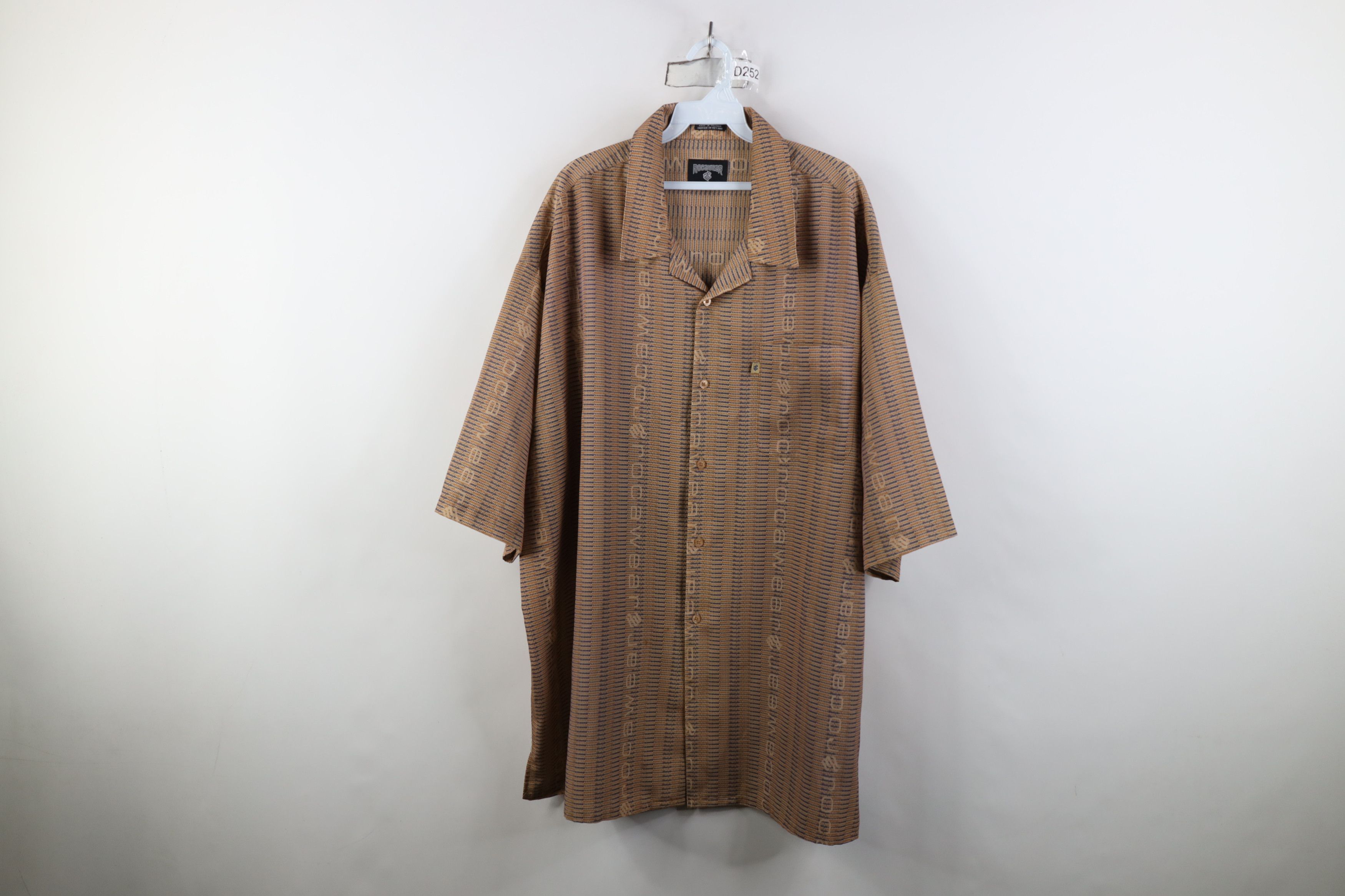 Rocawear Vintage 90s Y2K Rocawear Baggy Fit Camp Collar Button Shirt Size US XXL / EU 58 / 5 - 1 Thumbnail
