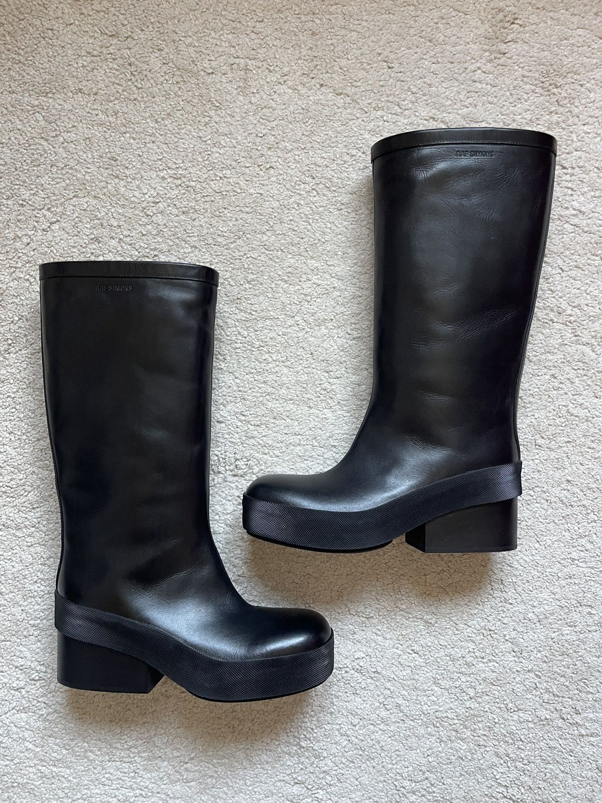 Raf Simons Black Heel Boots Size US 8 / EU 41 - 1 Thumbnail