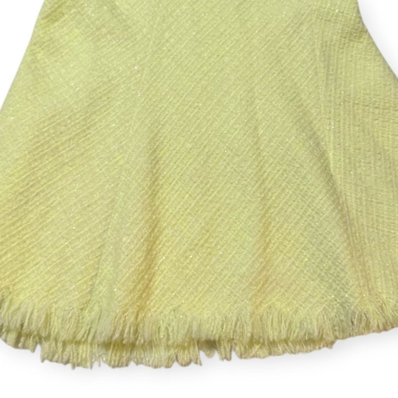 Alexander Wang Alexander Wang Yellow Frayed Tweed Midi Skirt, Size S Size 27" / US 4 / IT 40 - 11 Thumbnail